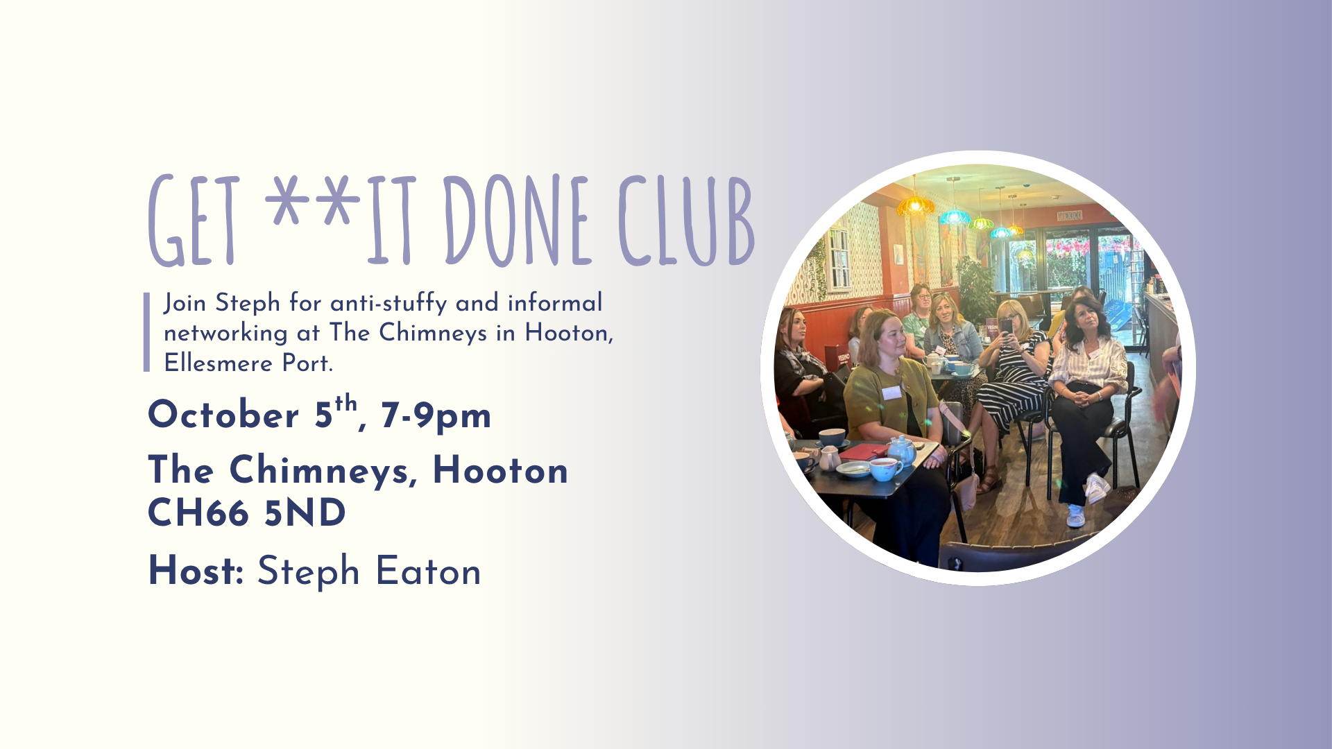 GET **IT DONE CLUB Ellesmere port October