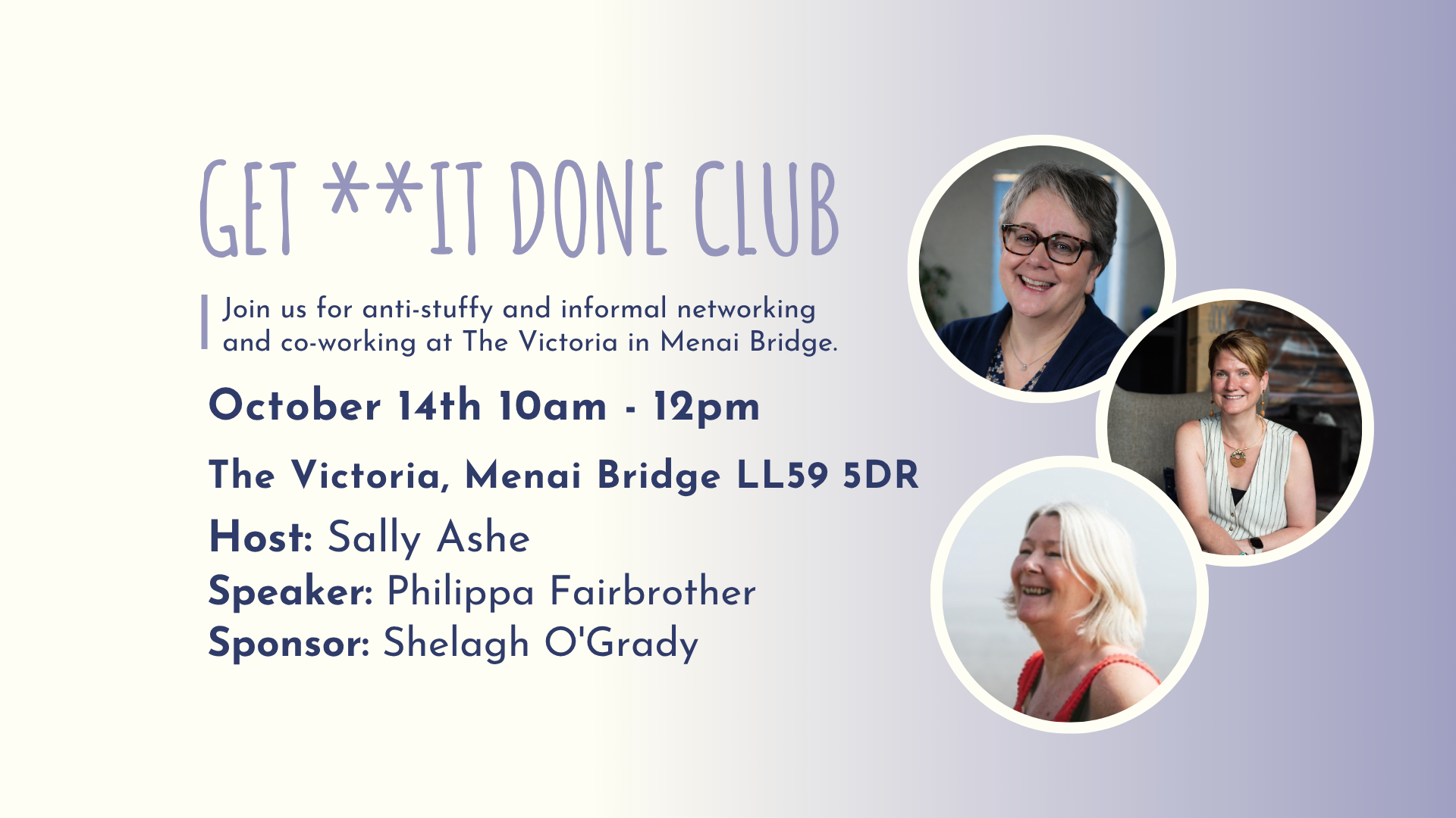 GET **IT DONE CLUB Anglesey - October