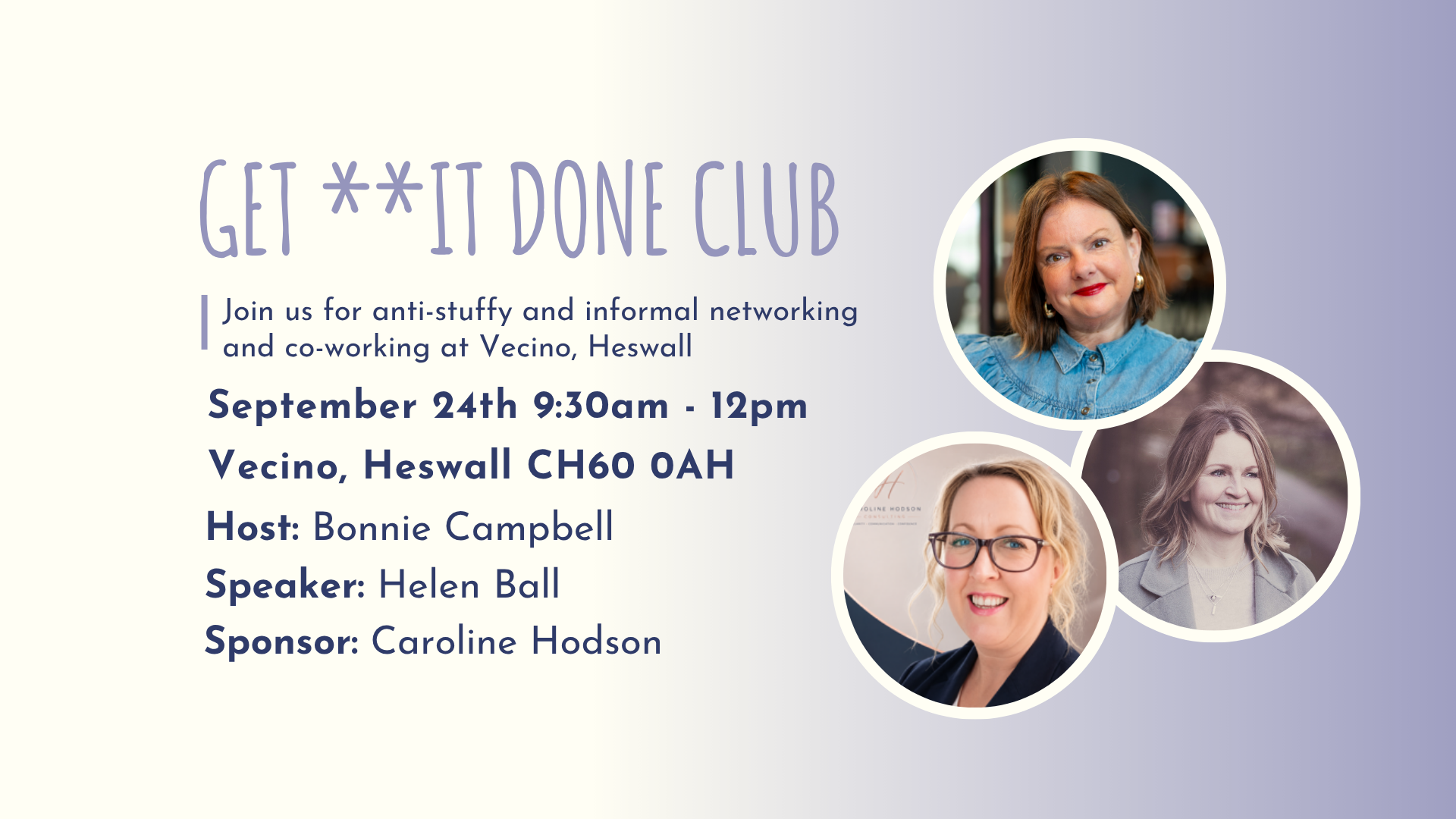 GET **IT DONE CLUB Heswall September