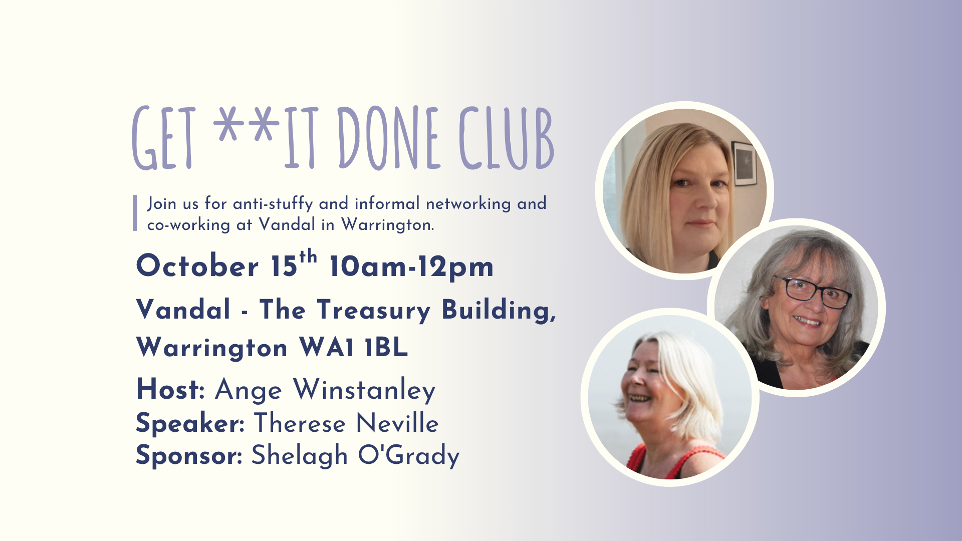 GET **IT DONE CLUB Warrington - October