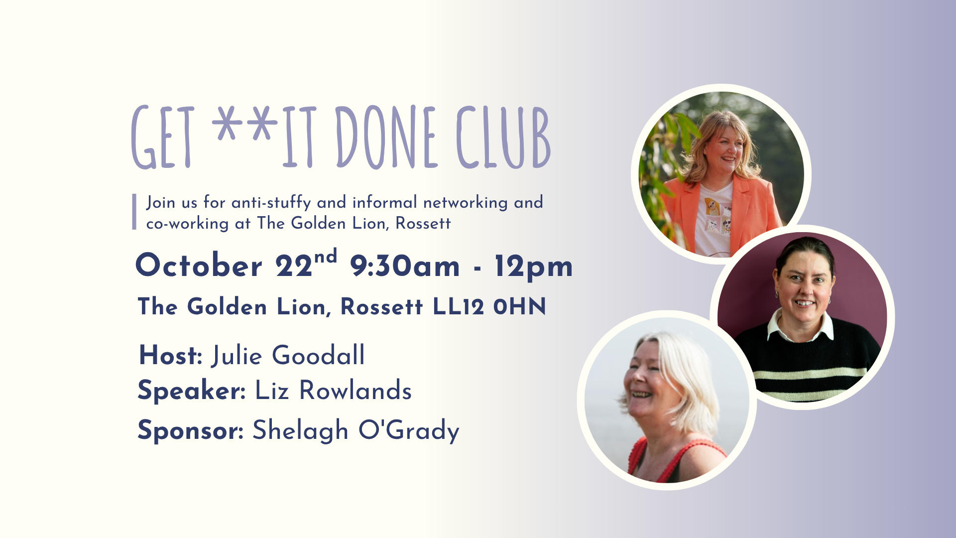 GET **IT DONE CLUB Rossett - October