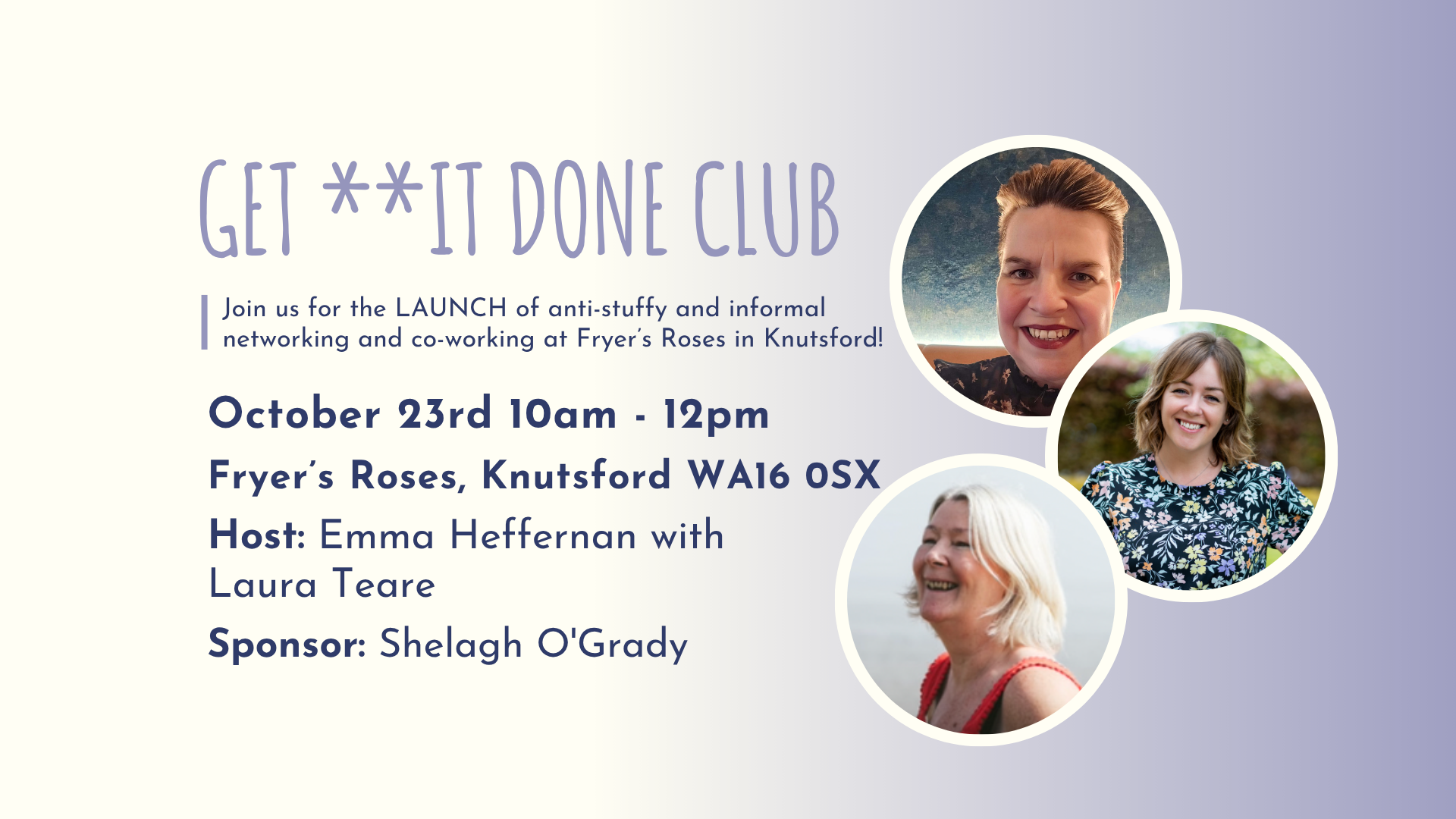 GET **IT DONE CLUB Knutsford - October