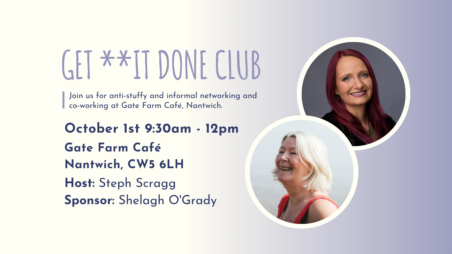 GET **IT DONE CLUB Nantwich October
