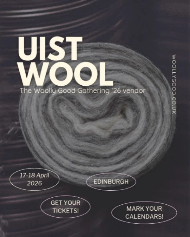 🧶The Woolly Good Gathering &rsquo;26 vendor🔆

✨ Uist Wool @uistwool

From the island of Grimsay in North Uist, in the southern Outer Hebrides, Uist Wool spins yarn rooted in place and provenance.

They work directly with crofters and farmers, buyin