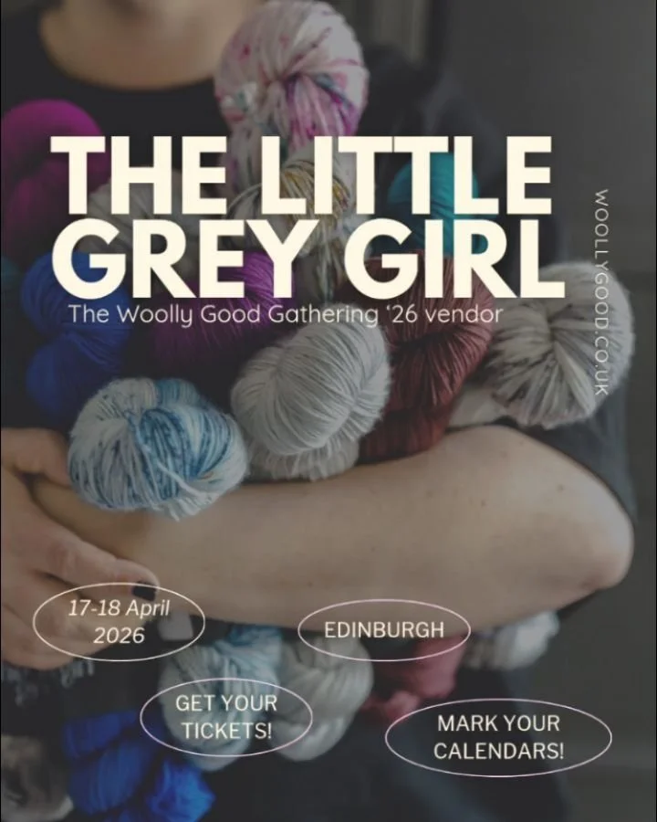 🧶The Woolly Good Gathering &rsquo;26 Vendor🔆

✨ The Little Grey Girl @thelittlegreygirluk

Gemma is the dyer and maker behind The Little Grey Girl &mdash; creating hand-dyed yarns and fibre, handmade project bags, and thoughtfully curated tools and
