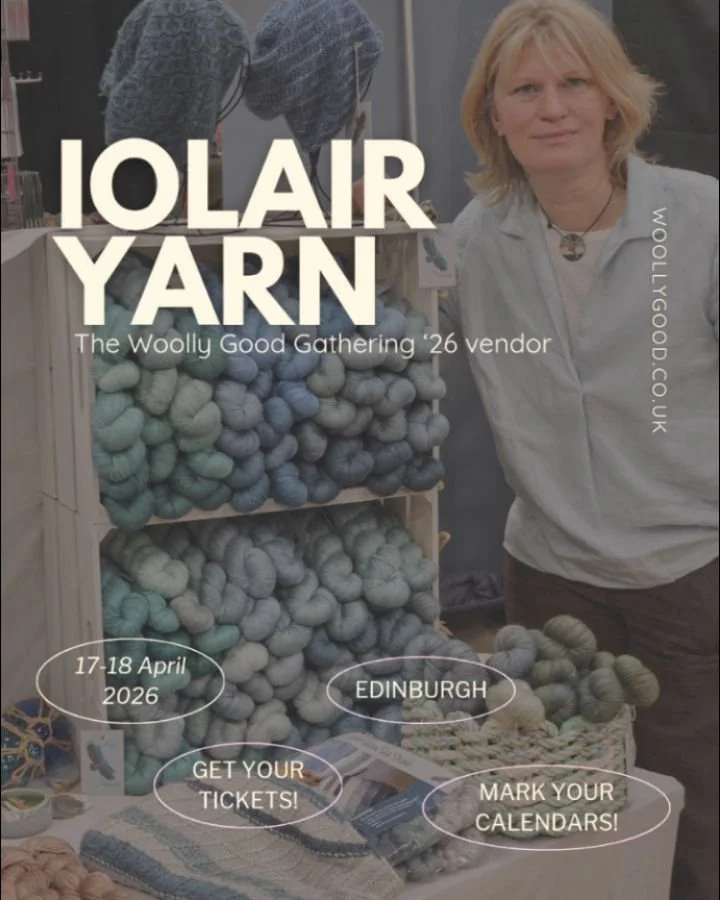 🧶The Woolly Good Gathering &rsquo;26 Vendor🔆

✨ Iolair Yarn @iolairyarn

We&rsquo;re happy to announce that Woolly Good co-organiser Solveigh will be bringing her beautiful yarn and patterns to the festival.

Each skein of Iolair Yarn is dyed in sm