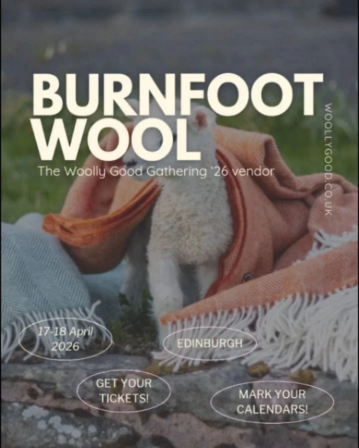 🧶The Woolly Good Gathering &rsquo;26 Vendor🔆

✨ Burnfoot Wool @burnfootwool

From the rolling hills of the Ewes Valley in the Scottish Borders, Burnfoot Wool is a husband and wife team caring for a flock of 1500 sheep on their traditional hill farm