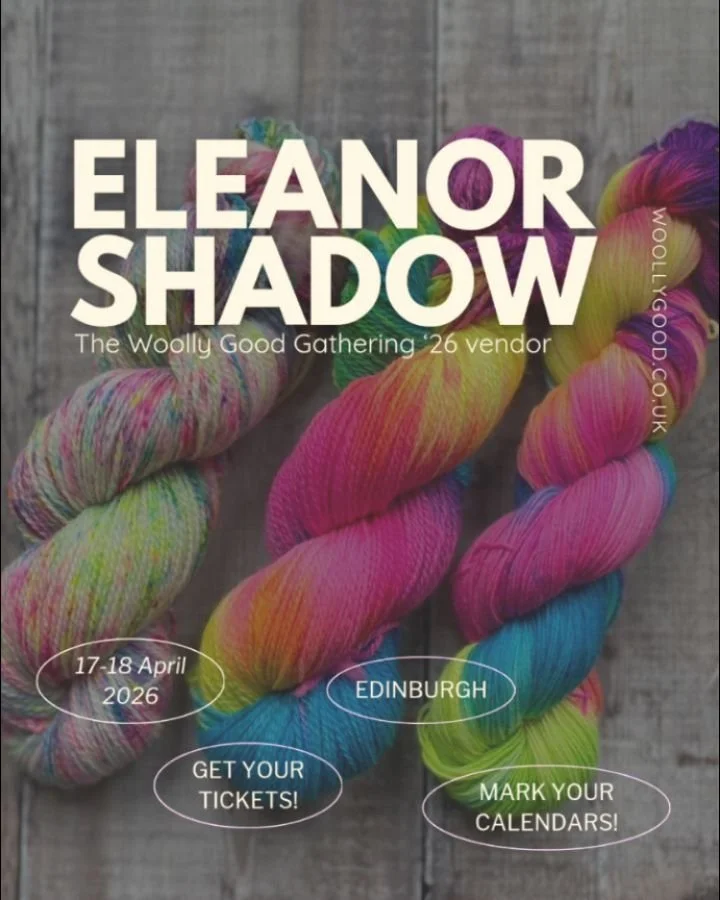 🧶The Woolly Good Gathering &rsquo;26 Vendor🔆

✨ Eleanor Shadow @eleanor.shadow

Leonor, the heart and hands behind Eleanor Shadow, brings a deeply personal and thoughtful approach to yarn.

A neurodiverse former psychologist, Portuguese by birth an
