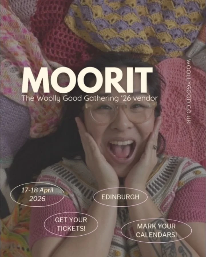 🧶The Woolly Good Gathering &rsquo;26 Vendor🔆

✨ Moorit @mooritmag

Woolly Good co-organiser Alyson will be joining us with Moorit &mdash; a beautifully crafted publication dedicated to modern crochet.

With a focus on wearable garments and accessor