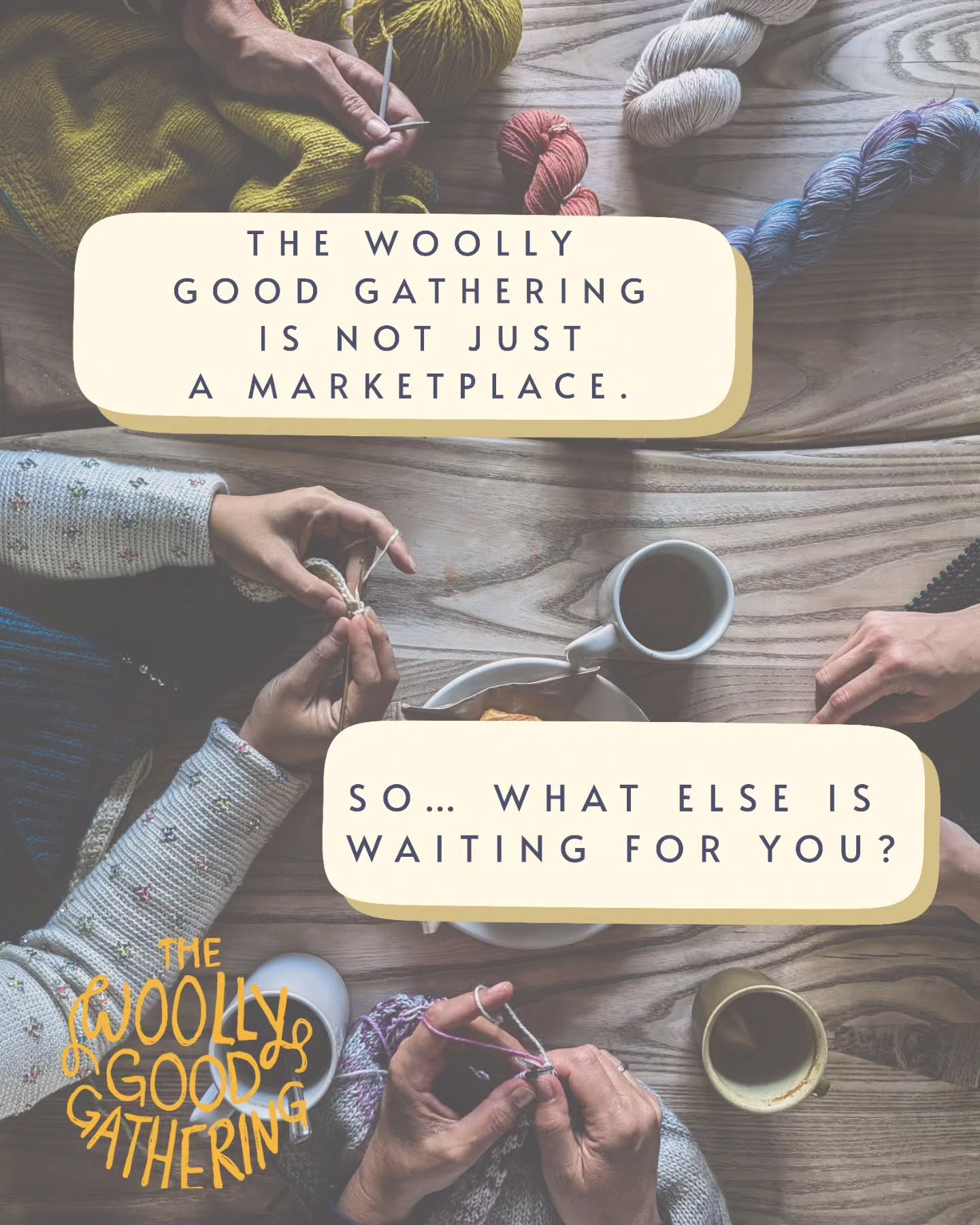 🤍The Woolly Good Gathering has always been about more than yarn. ✨

It&rsquo;s about creating a space where you can spend a whole day wandering through the marketplace and discovering pop-up vendors, sitting down with a coffee, listening to music, s