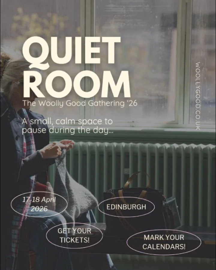 ✨ Quiet Room

The Woolly Good Gathering can be full, vibrant and busy &mdash; and sometimes we all need a moment to step away.

Our Quiet Room, located in the Library next to the Shiatsu Hub, is a gentle space to pause, breathe and reset.

We kindly 