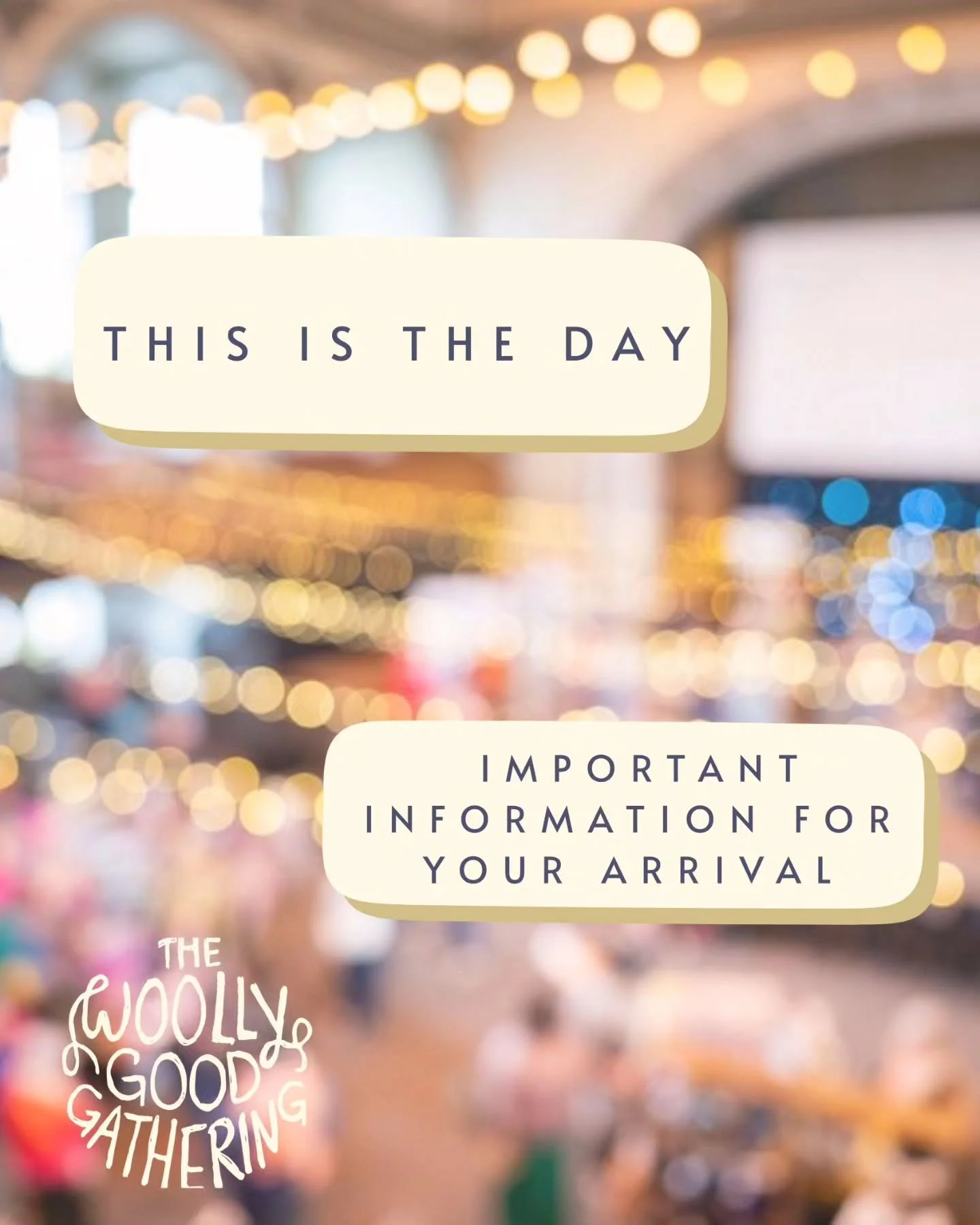 🧶🎶This is the day

We&rsquo;re so excited to welcome you to The Woolly Good Gathering.😍

Before you arrive, we have a few important details to share to help the day run smoothly and comfortably for everyone.

⬆️Please follow the queue signs when y