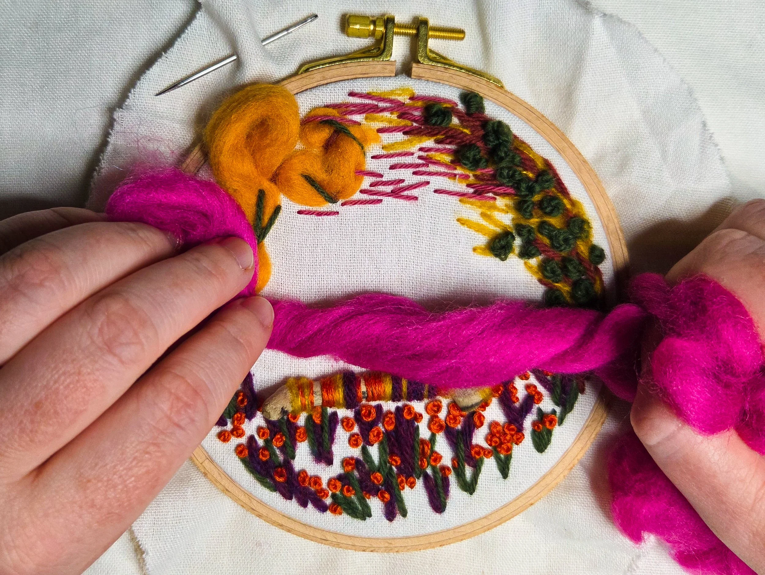 Abstract Landscape Embroidery with Lorna Reid