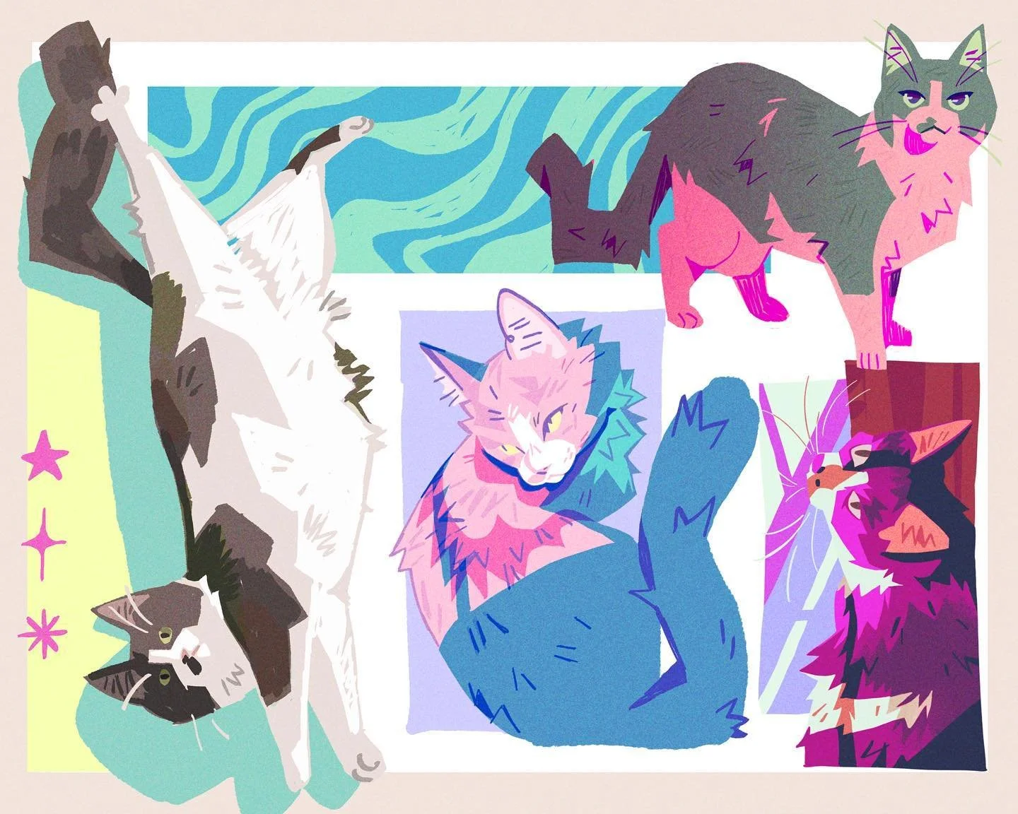 Tofu sketches from this week :-3
.
.
.
#catillustration #catdrawings #sketchbookillustration #digitalsketchbook #digitalillustrationart #procreateillustrator #animaldrawings #animalillustrator #femaleillustrators #colorsketch #digitalartistsofinstagr