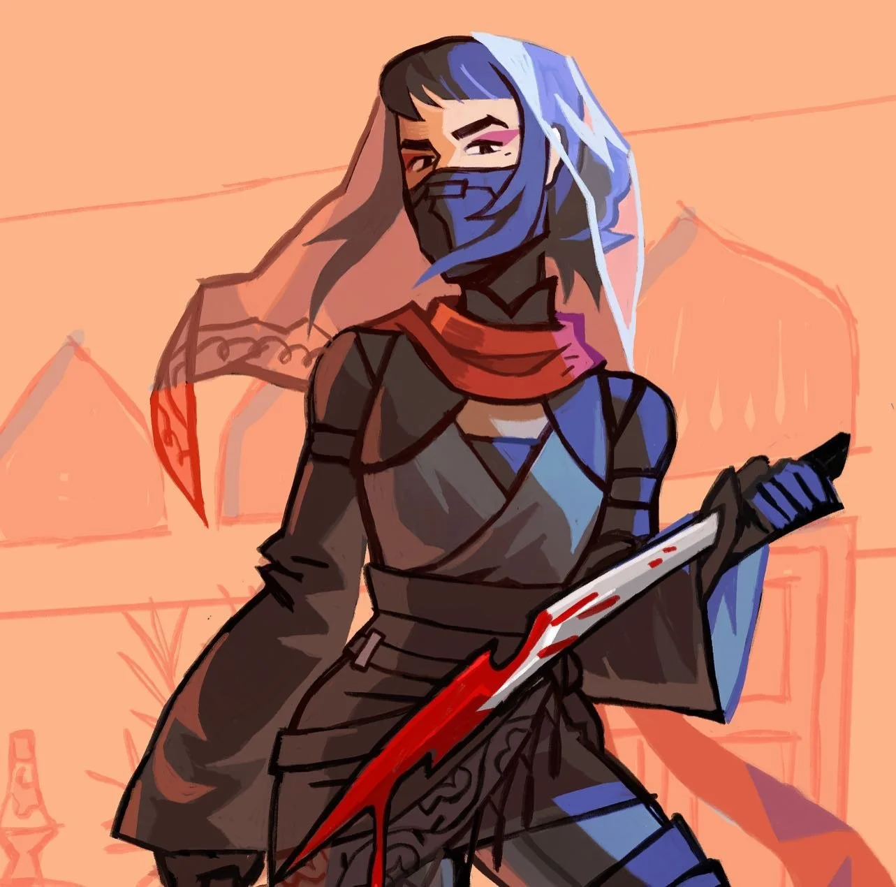 Character design from Chuck's class last semester (:

When designing this character, I wanted her to be kind of like a character in a fighting game so I took a lot of inspiration from the costume designs in games like Mortal Kombat. I also wanted her