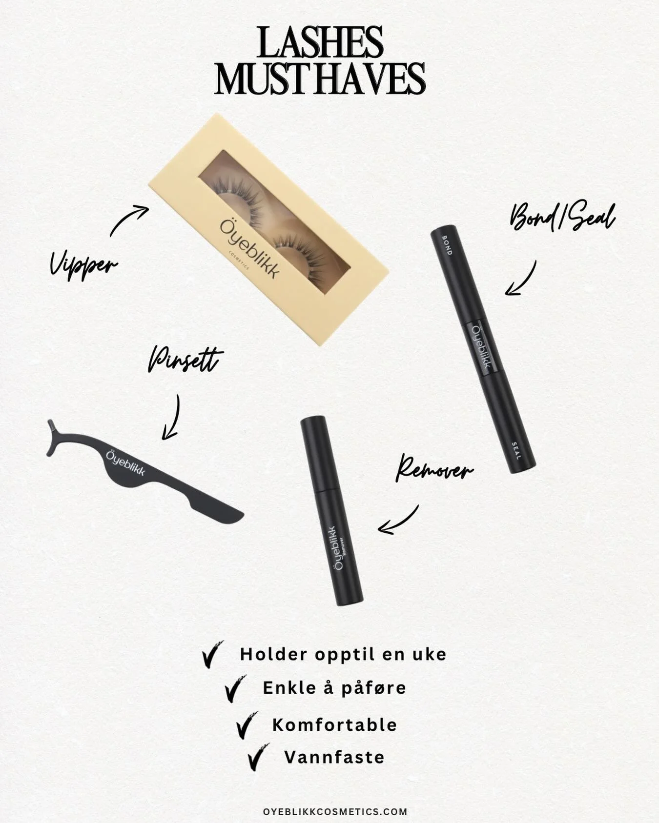 Dr&oslash;mmer du om fantastiske vipper som holder hele uken?✨
Alt du trenger finner du hos oss💖