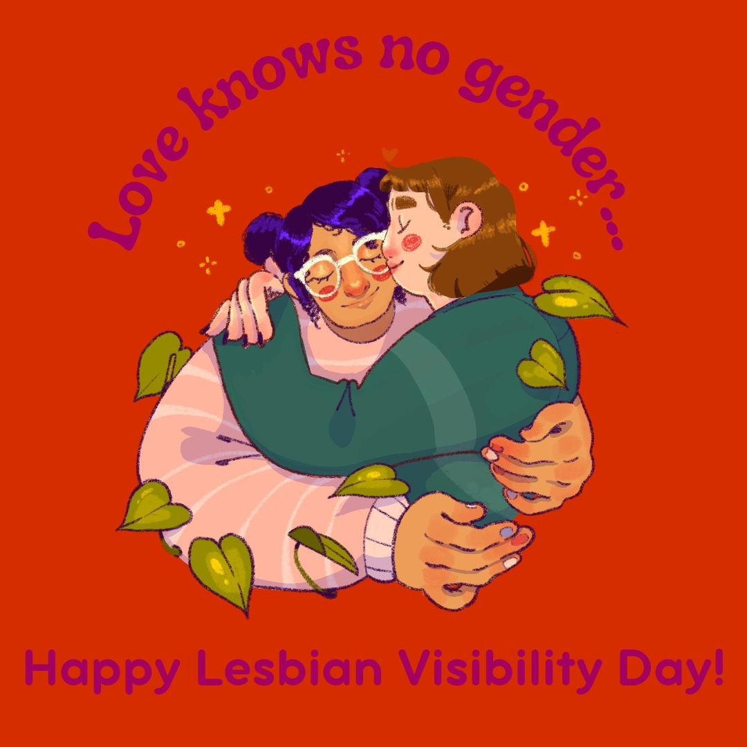 Happy Lesbian Visibility Day! 🤎🧡🤍🩷💜
