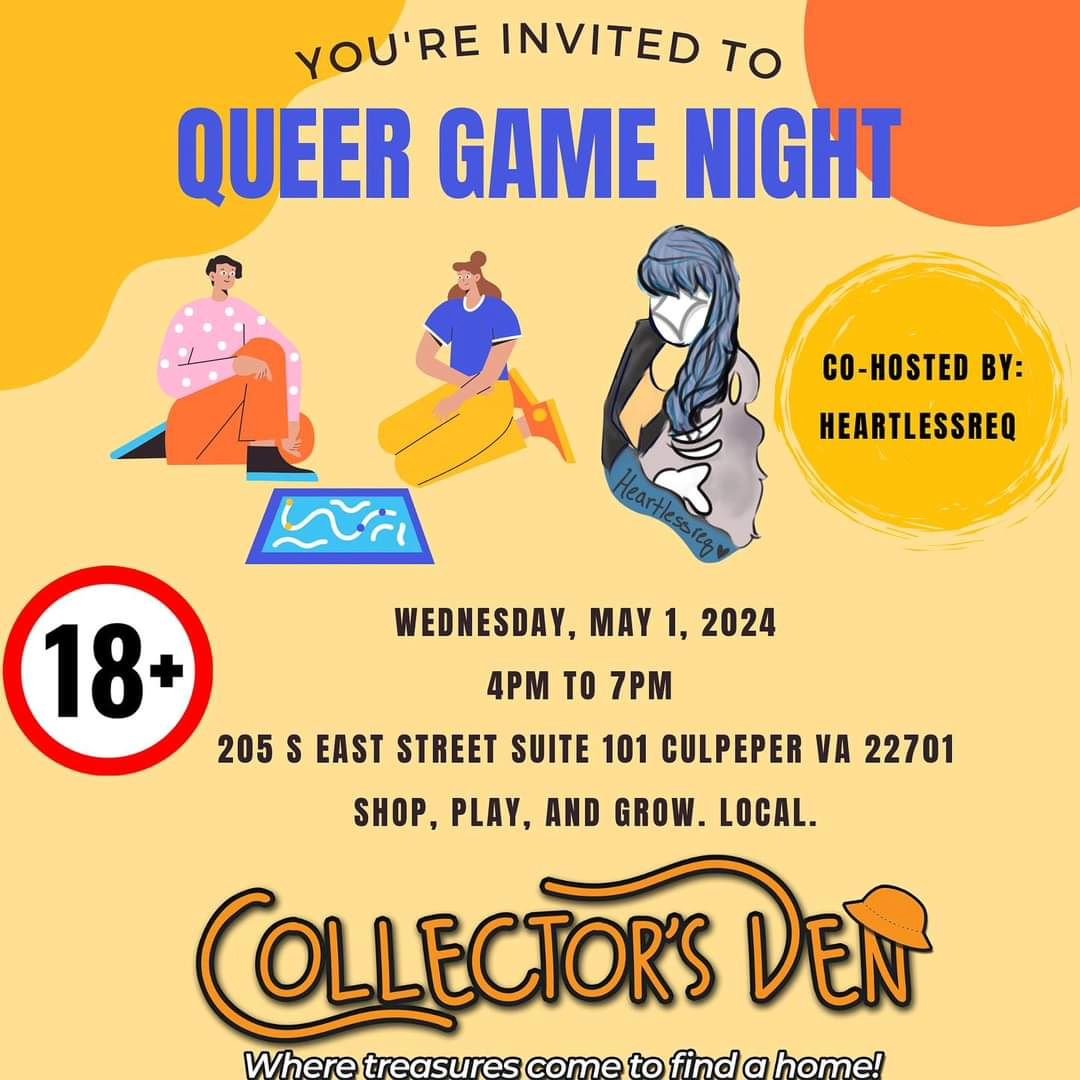 Adult Queer Game Night TONIGHT!!! ✨️💖🌈