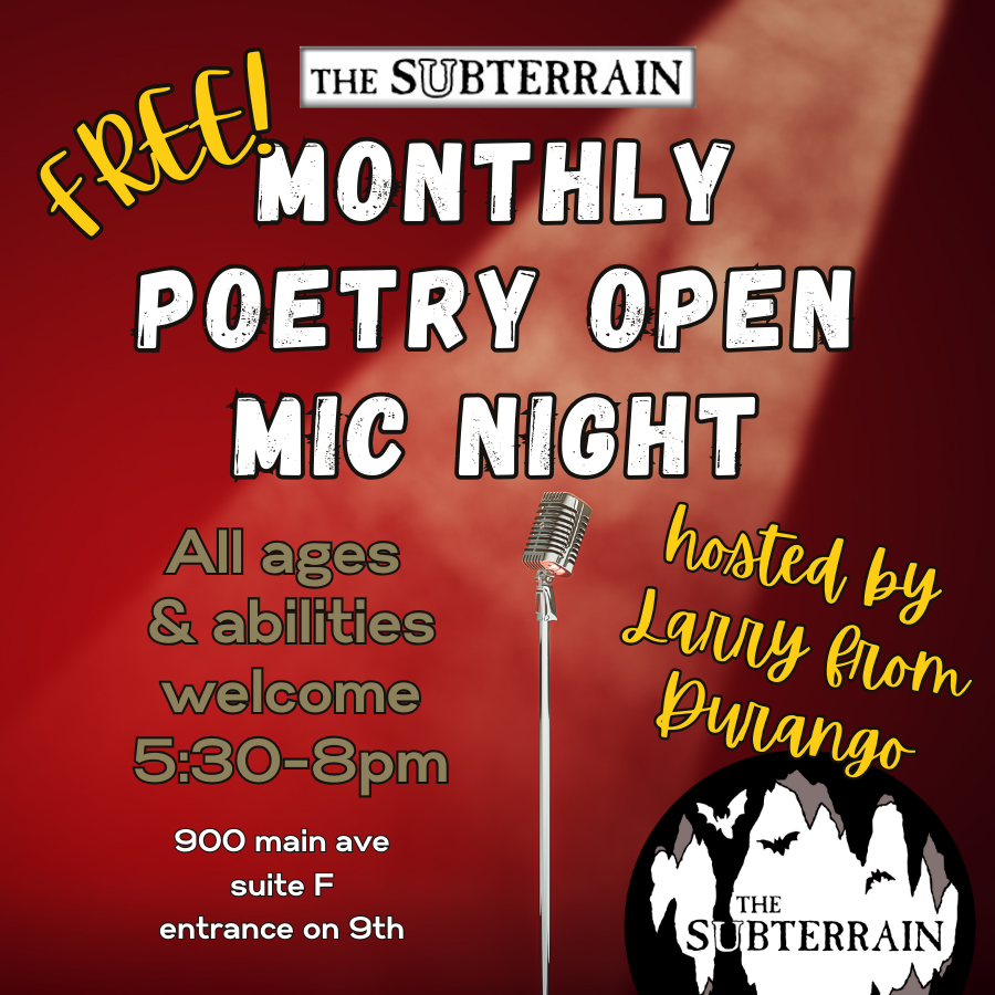Monthly Poetry Open Mic Night