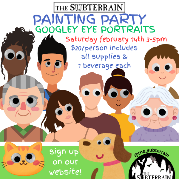 Paint Party - Googled Eye Portraits