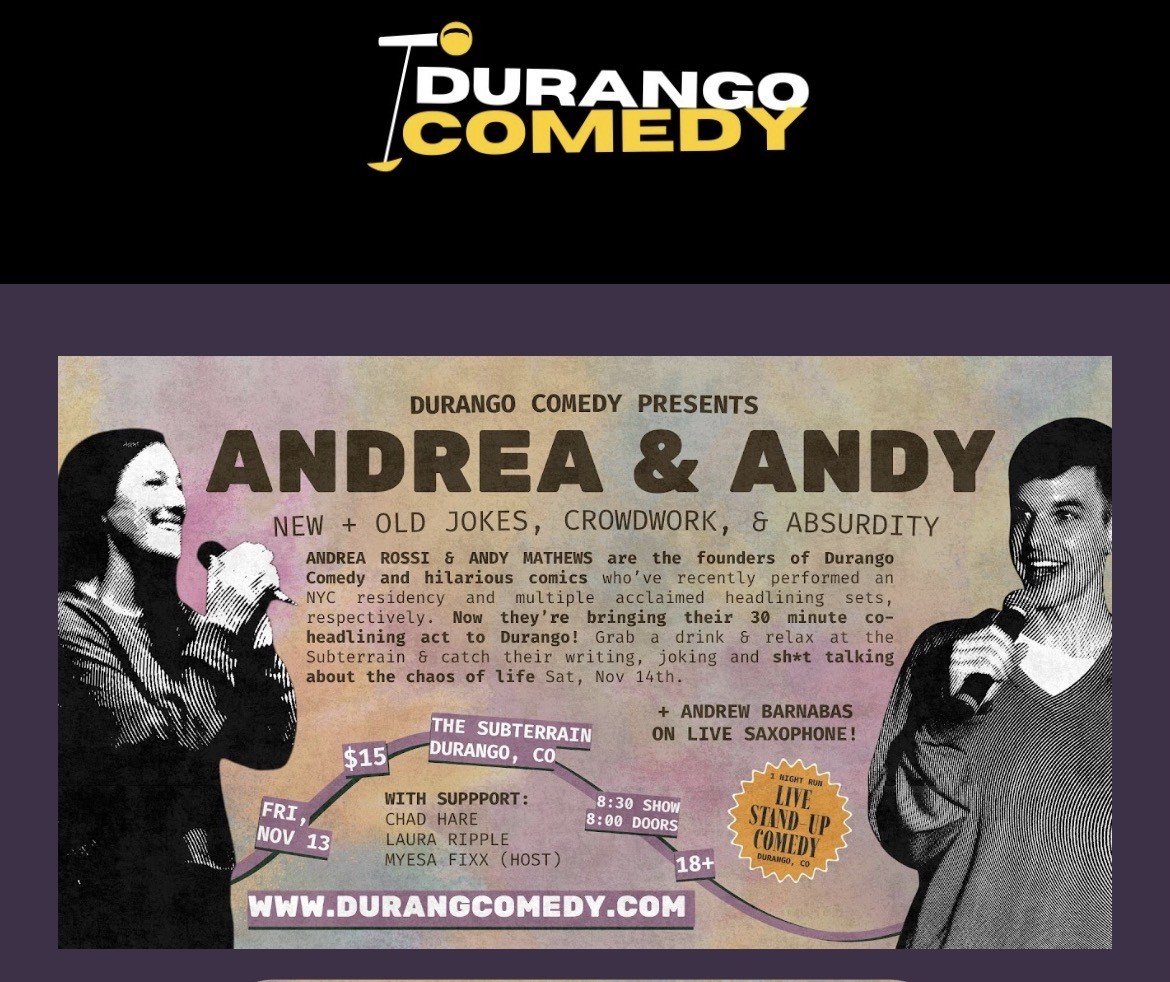 Comedy Show - Andy and Adrea