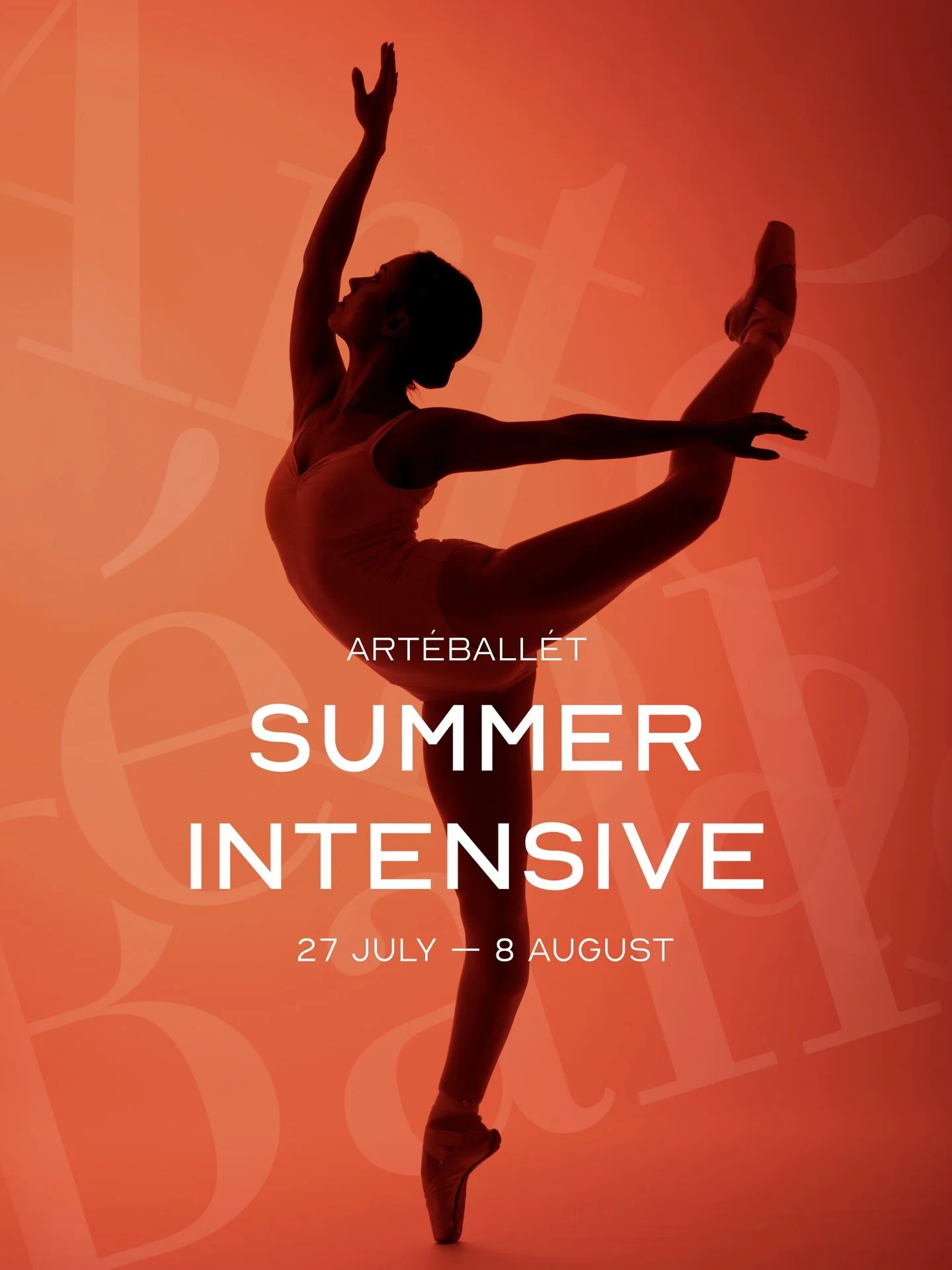 𝗔𝗿𝘁𝗲𝗕𝗮𝗹𝗹𝗲𝘁 𝗜𝗻𝘁𝗲𝗻𝘀𝗶𝘃𝗲 &mdash; 𝗦𝘂𝗺𝗺𝗲𝗿 𝟮𝟬𝟮𝟲
𝟮𝟳 𝗝𝘂𝗹𝘆 𝘁𝗼 𝟴 𝗔𝘂𝗴𝘂𝘀𝘁

𝘈𝘳𝘵𝘦𝘉𝘢𝘭𝘭𝘦𝘵 𝘐𝘯𝘵𝘦𝘯𝘴𝘪𝘷𝘦 𝘪𝘴 𝘌𝘶𝘳𝘰𝘱𝘦&rsquo;𝘴 𝘶𝘭𝘵𝘳𝘢-𝘦𝘹𝘤𝘭𝘶𝘴𝘪𝘷𝘦 𝘣𝘰𝘶𝘵𝘪𝘲𝘶𝘦 𝘣𝘢𝘭𝘭𝘦𝘵 𝘦𝘹𝘱𝘦𝘳𝘪𝘦𝘯?