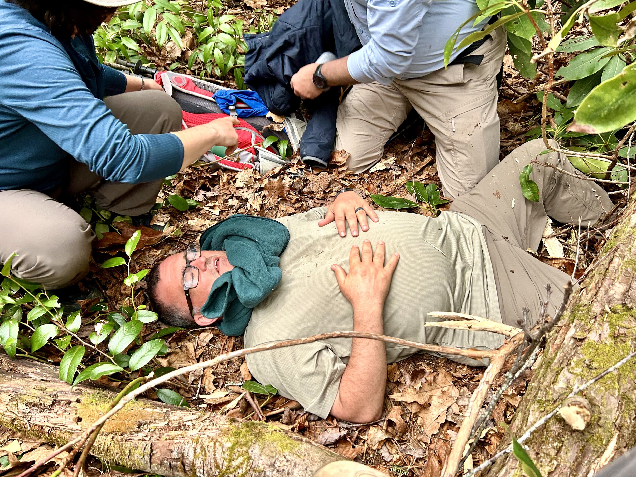 Wilderness First Responder emergency medicine training in the Southeast with The Resusci-Taters