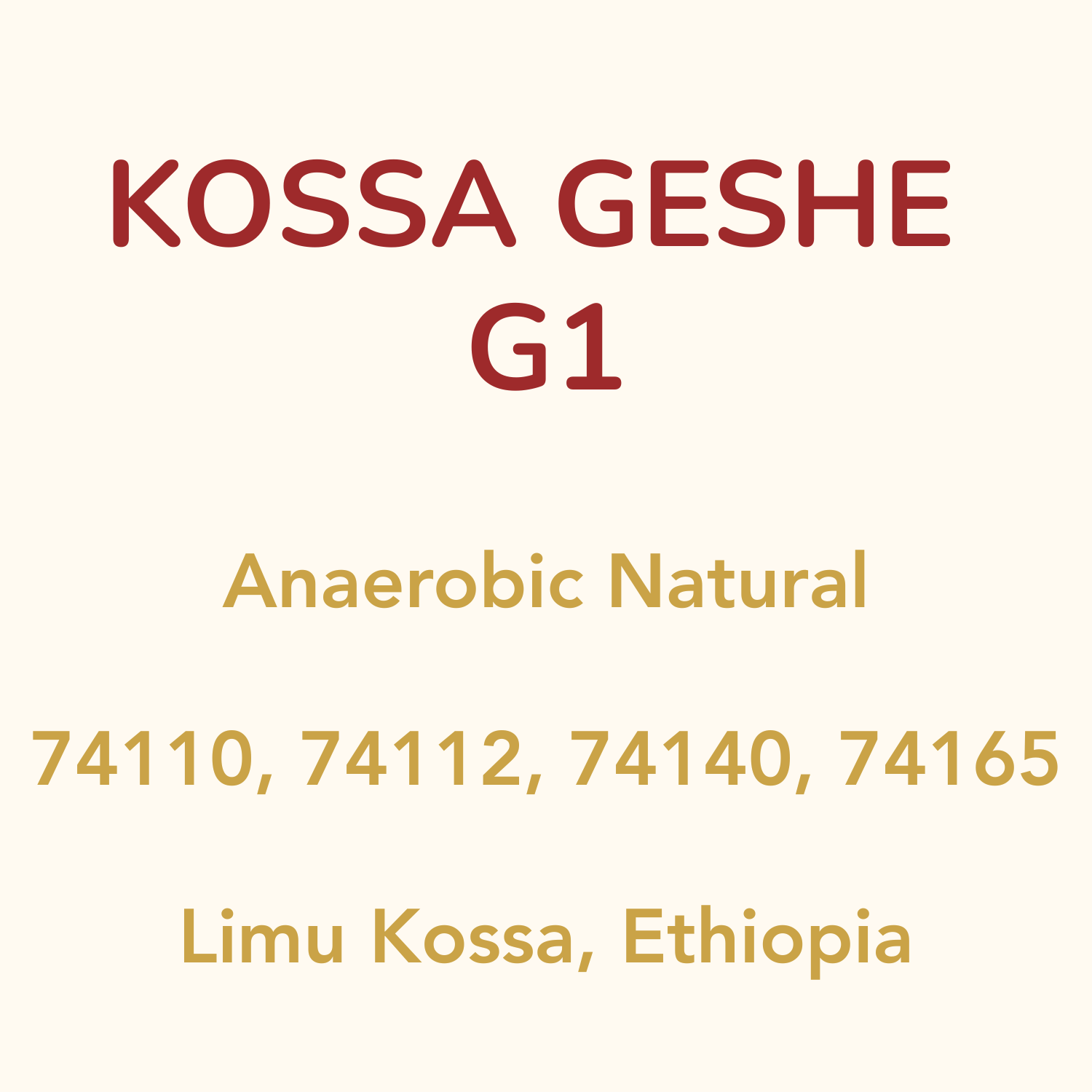 Kossa Geshe G1