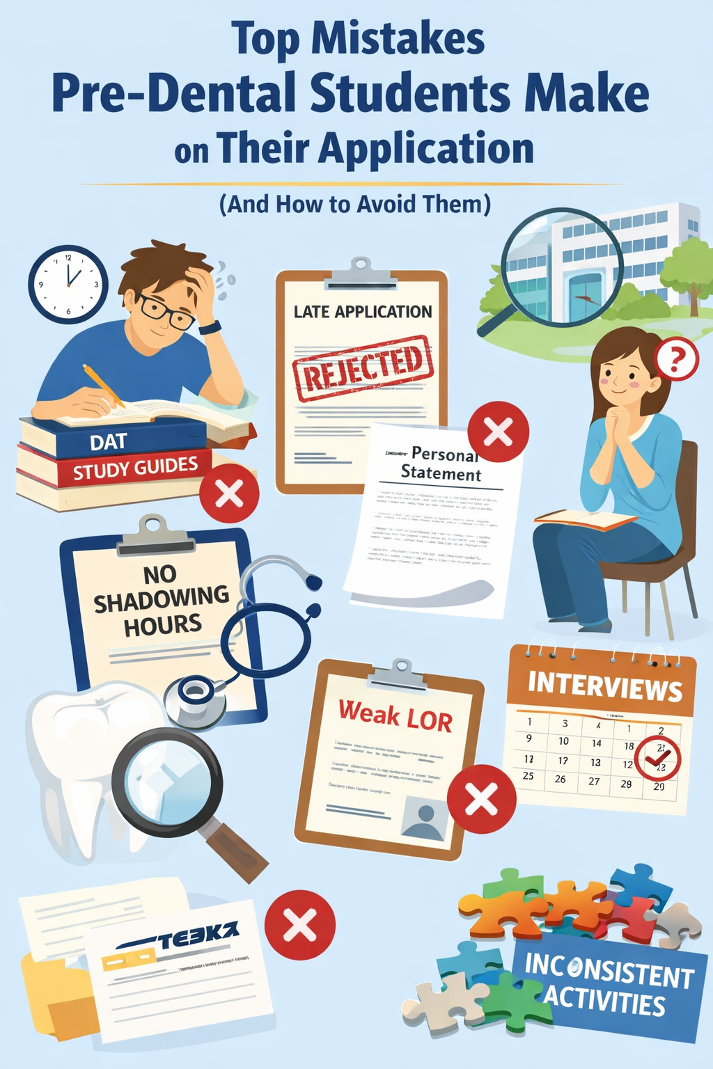 Top Mistakes Pre-Dental Students Make on Their Application (And How to Avoid Them)