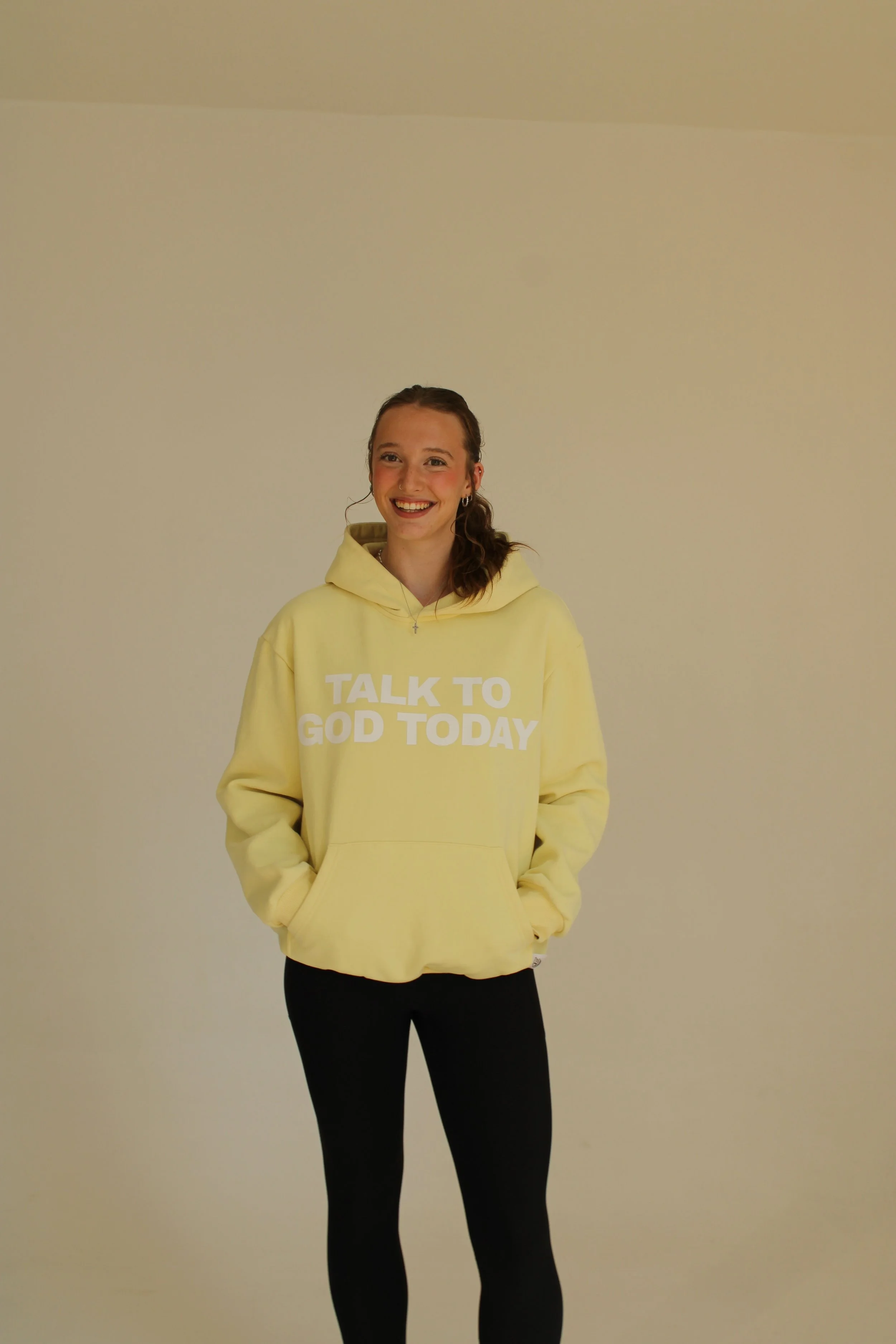 Prayer Hoodie | Butter Yellow
