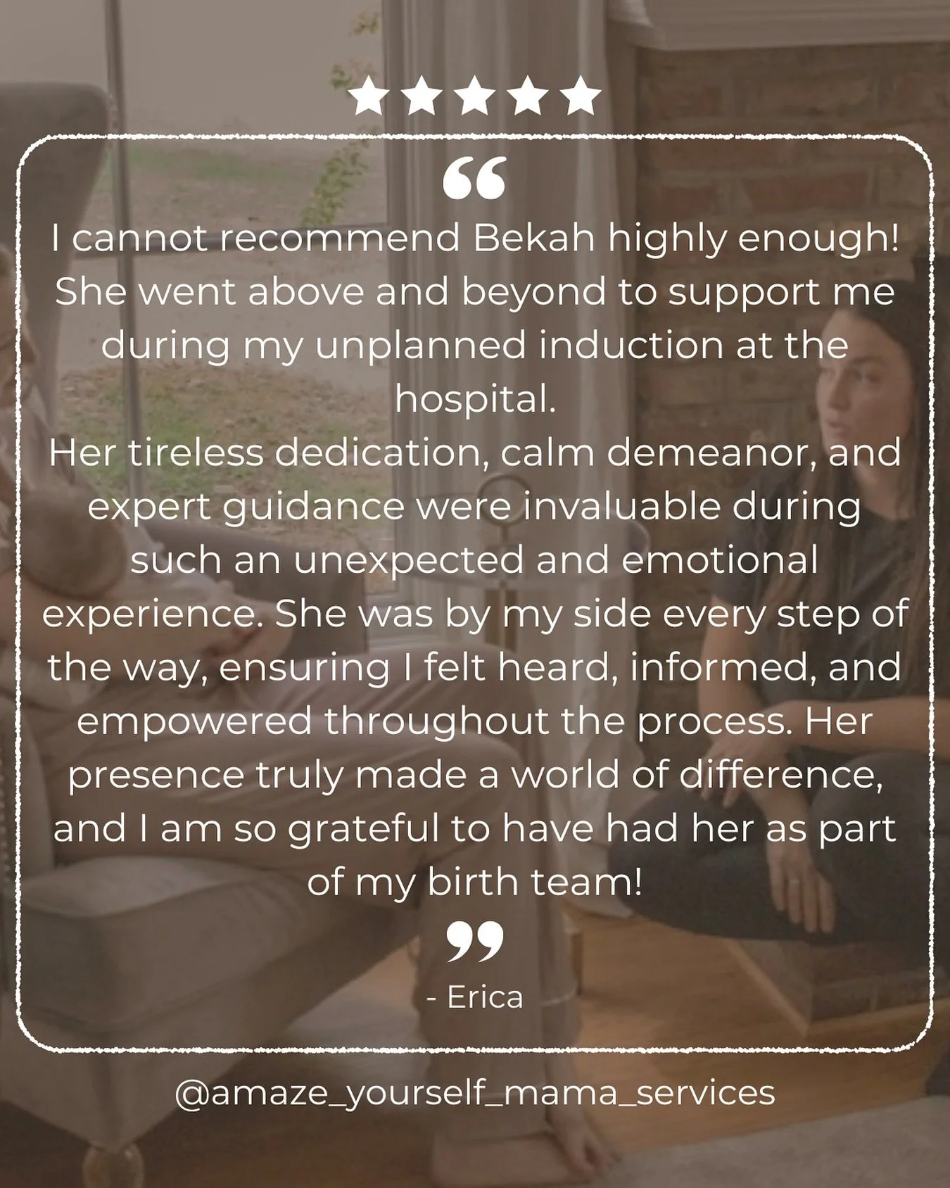 Being by your side as your birth doula looks like
🫶🏼 trusting your intuition and reminding you it’s your most reliable guide
🫶🏼 asking if you need privacy
🫶🏼 echoing your desires and choices to you and staff
🫶🏼 offering options and que