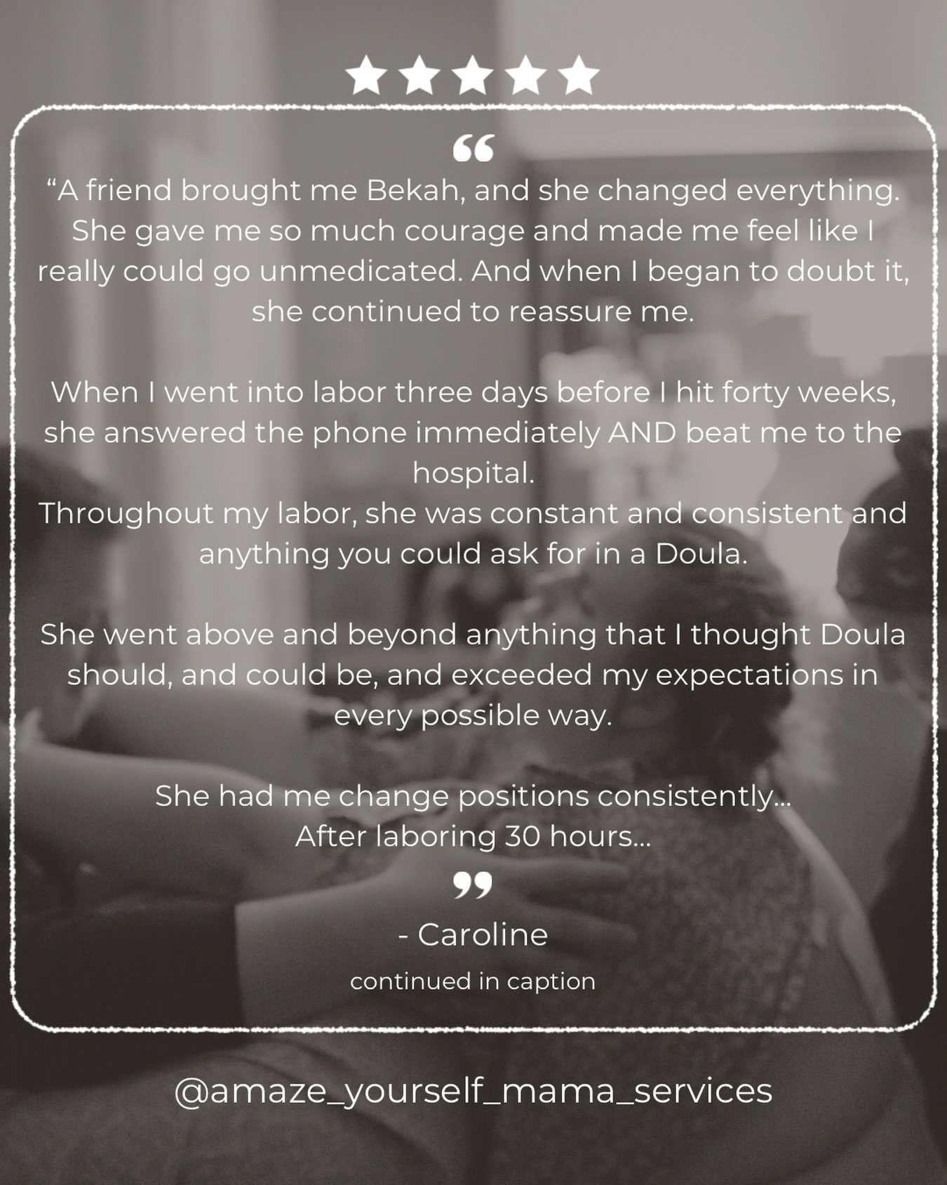 &ldquo;After laboring 30 hours, a Cesarean was probably the safest option, but
because she knew my desire for a VBAC was great,
she helped me continue to advocate for myself.
My second birth ended in cesarean and while it was still beautiful,
having 