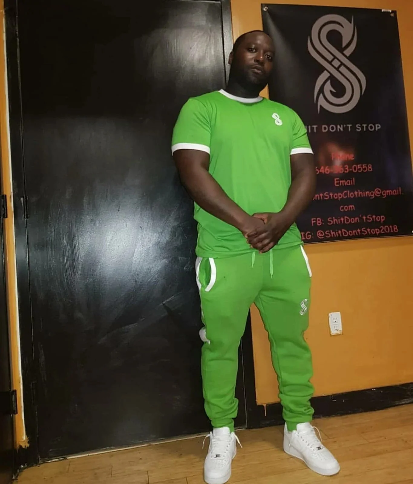 Green Tracksuit Set