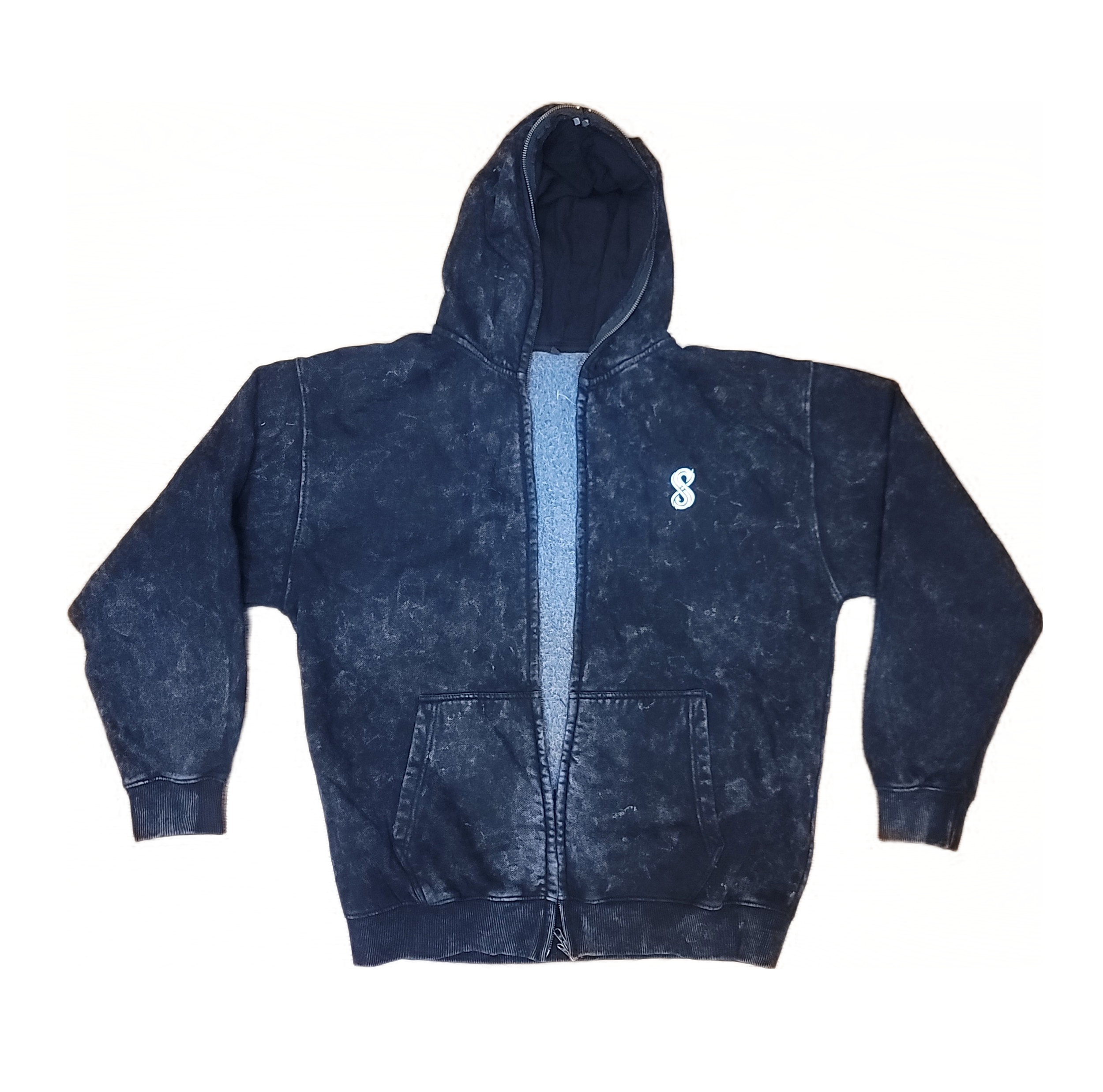 S.D.S. Acid Washed Full Zip Hoodies