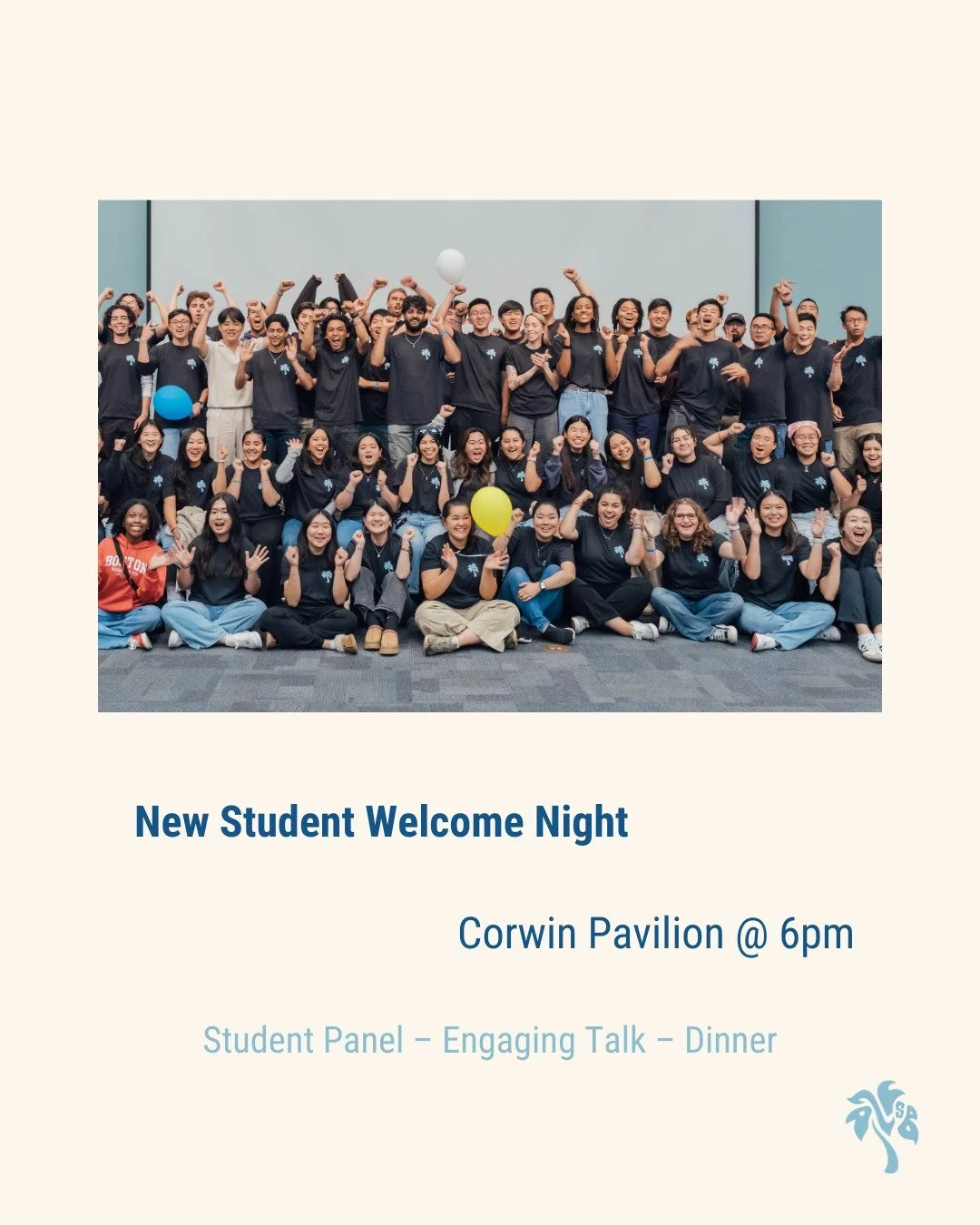 Join us TONIGHT (9/24) for our Welcome Night! We'll have a lot of fun playing games, hearing from some of the students and a short bible message, followed by free Panda Express😋 You don't wanna miss out! 🥳

#ucsb #ucsblife #gauchos #futuregauchos #