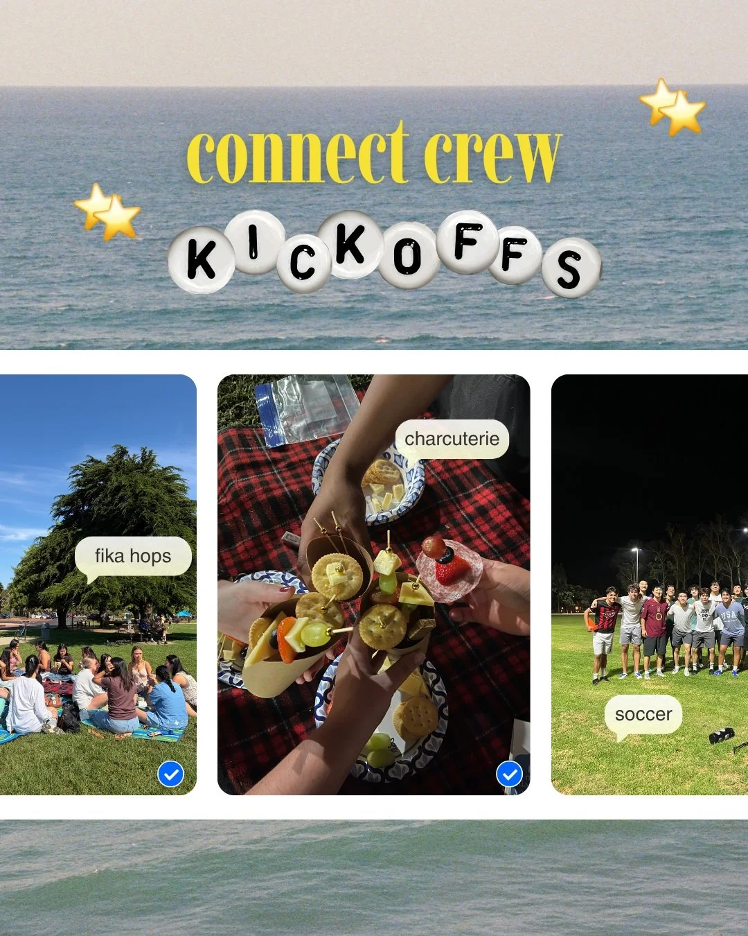 the first week of connect crew kickoffs is complete! check out our website to learn more about the other connect crew offerings we have this quarter!