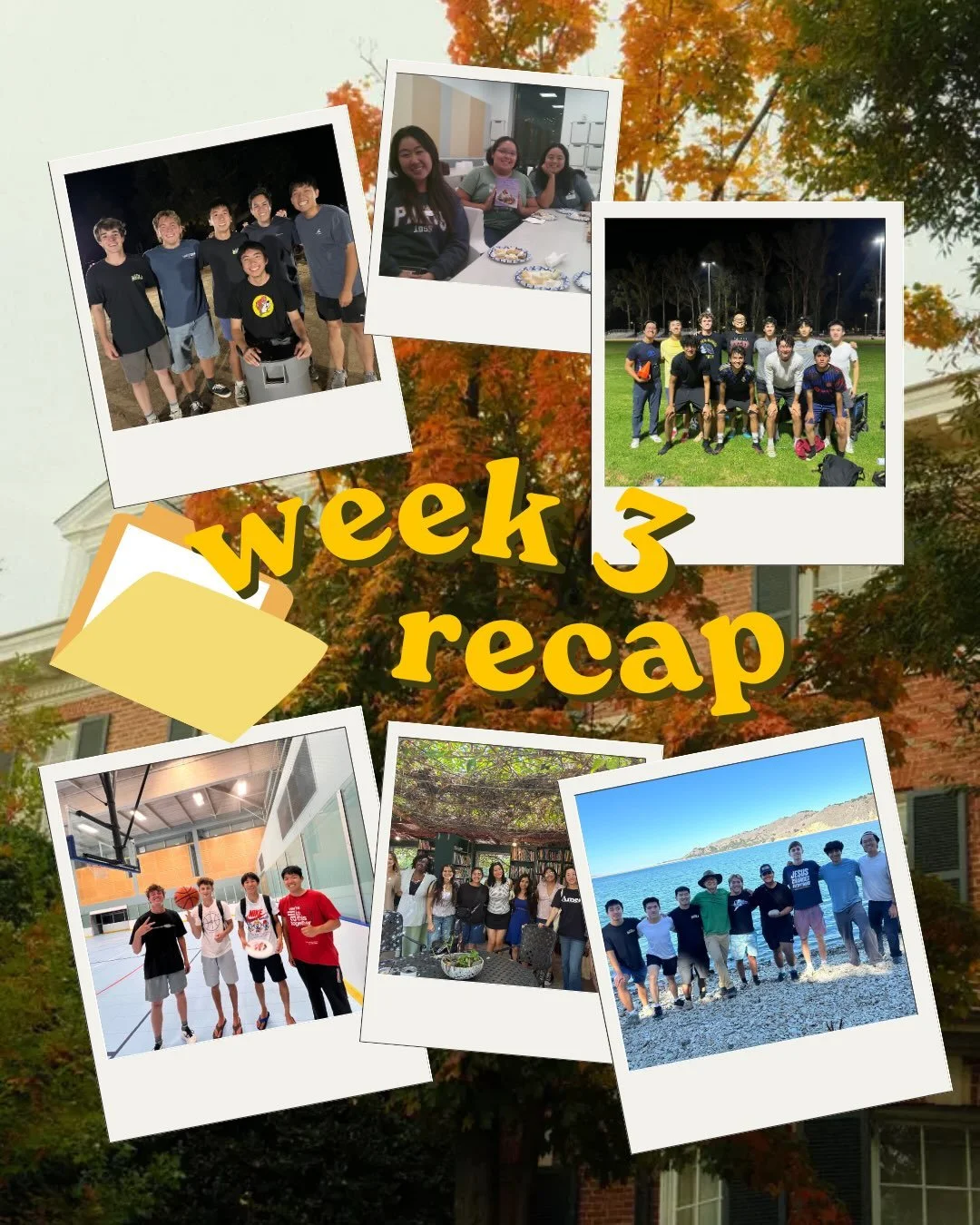 week 3 recap! hope to see you at our events this week!