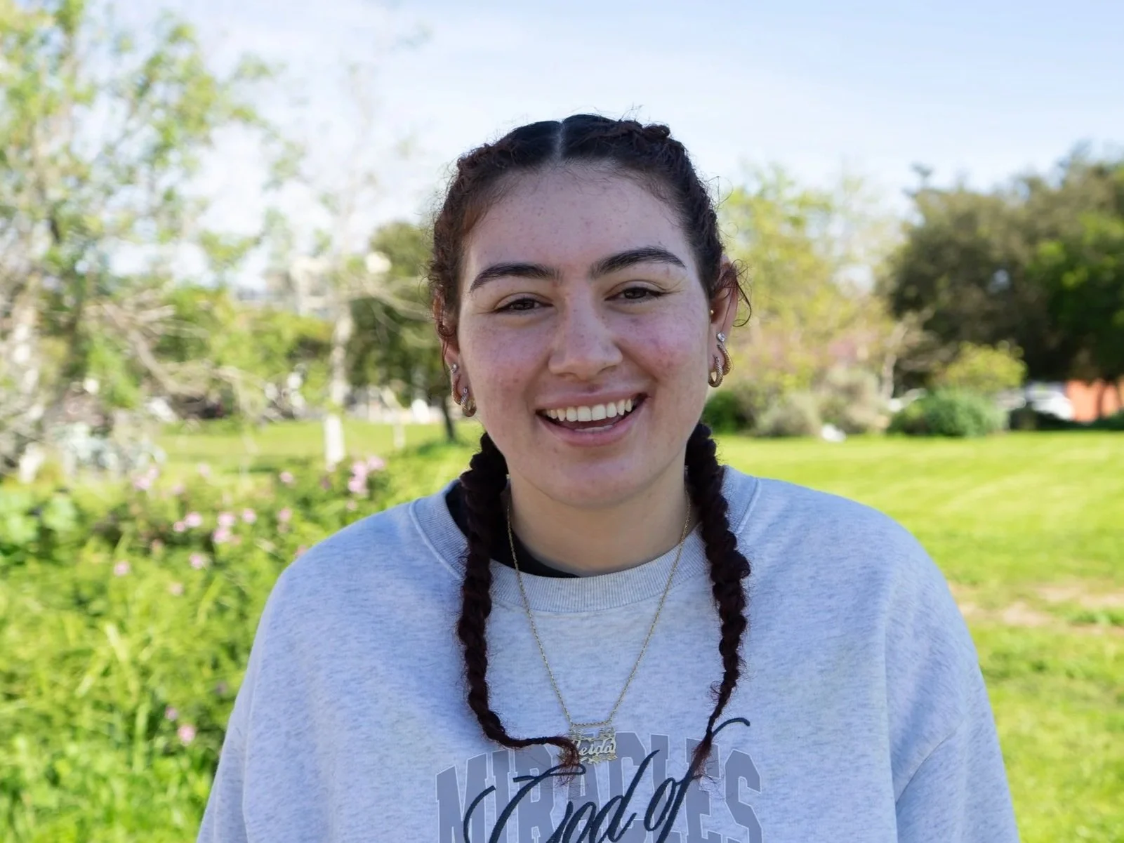 Headshot of Kim, Christian fellowship connect group volunteer on UC Santa Barbara campus at A2F SB.