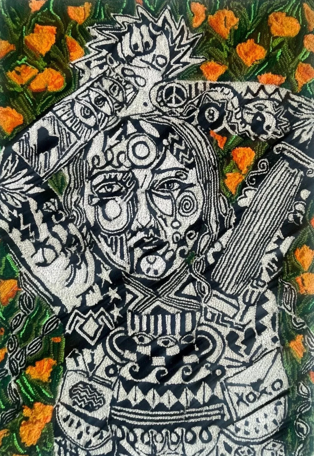 Liv Aanrud|Still Life|2025|Hand Punched Yarn on Monkscloth|36x25 Inches