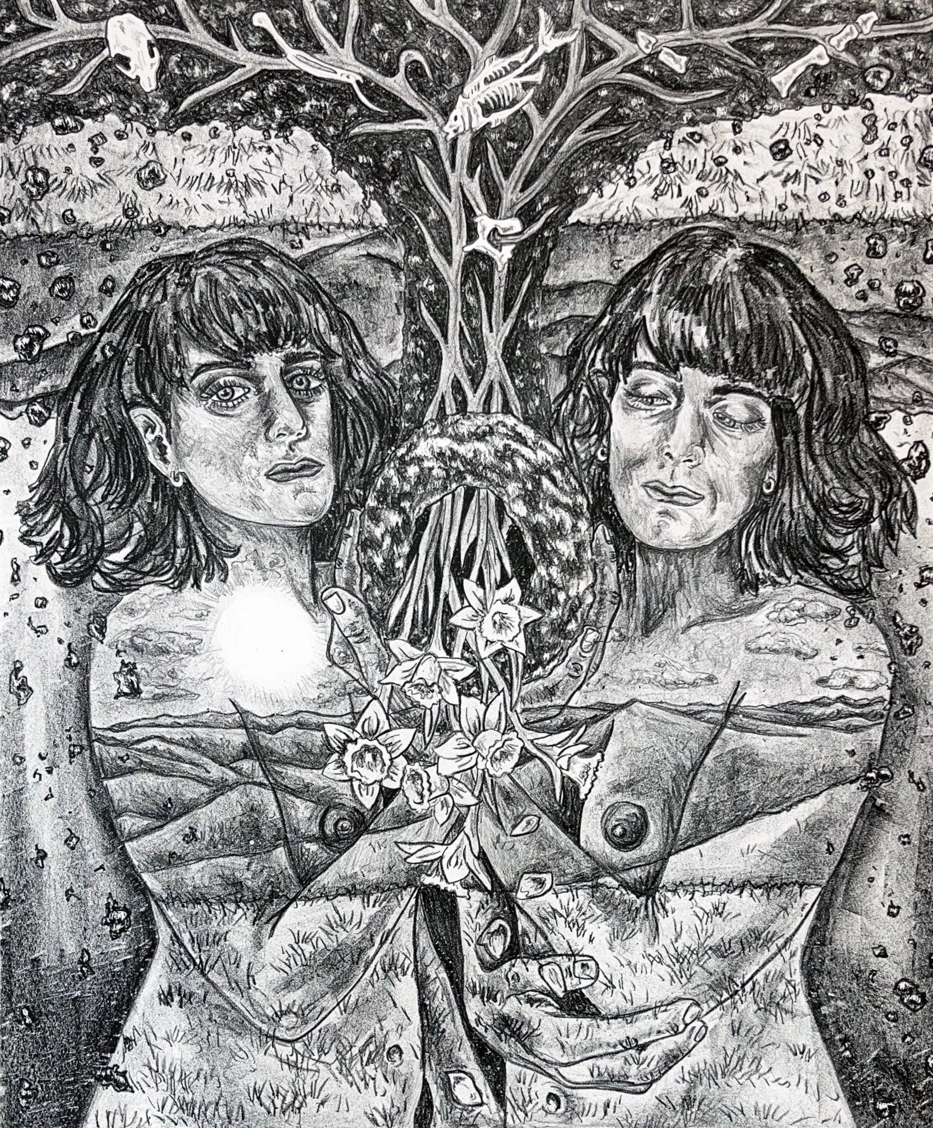 Julia Curran|Portal|2024|Lithograph on Paper|27x22.5 Inches