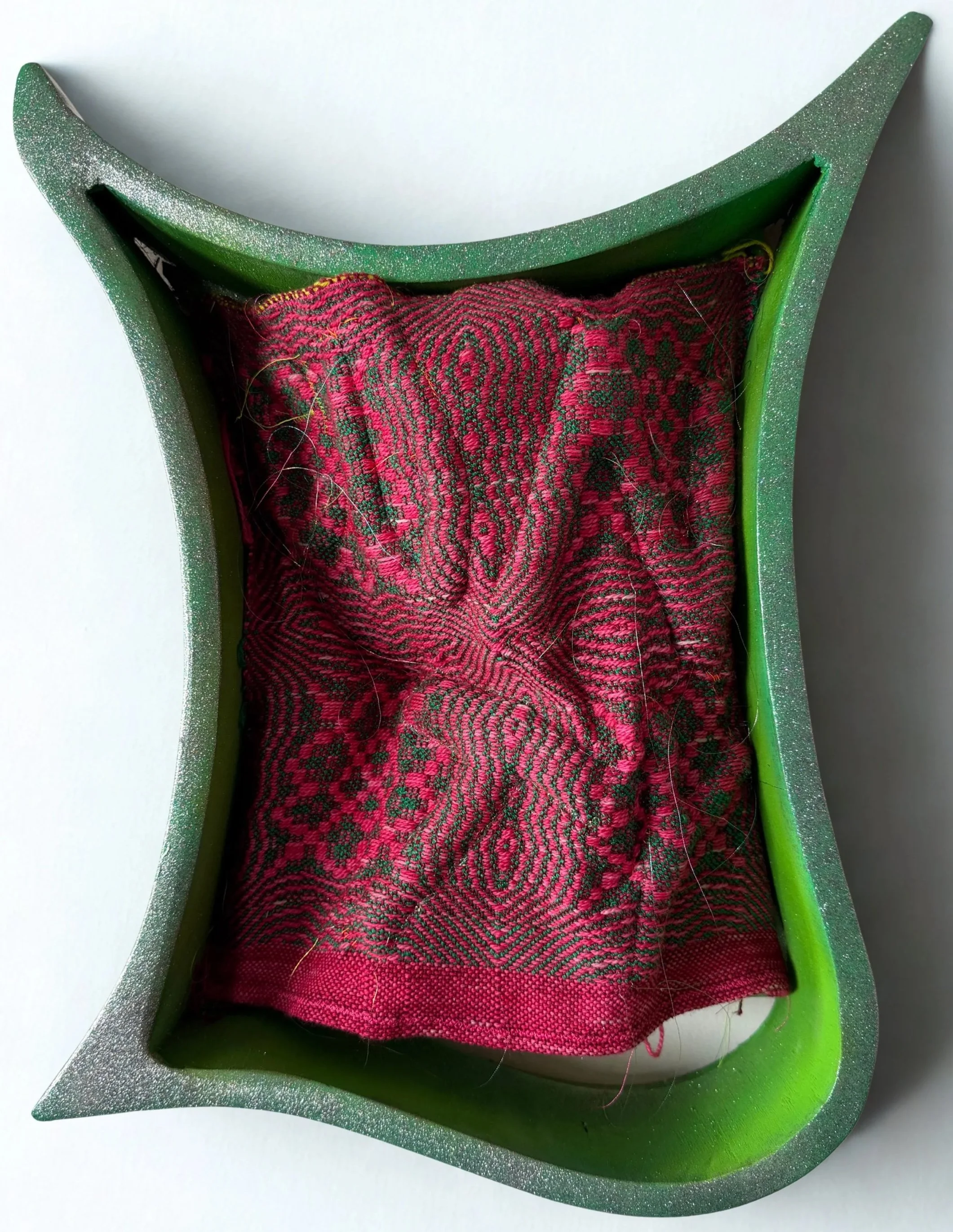 Emily Silver|You Heard Me|2026|Cotton, wood|15x15x3 Inches