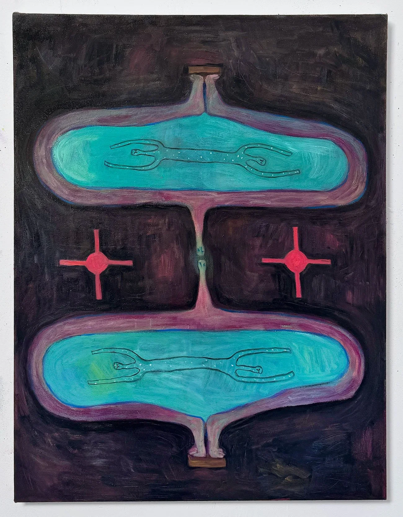 Amy Talluto|Star Child Origin Story (At Midnight)|2026|Oil on Canvas|36x24 Inches