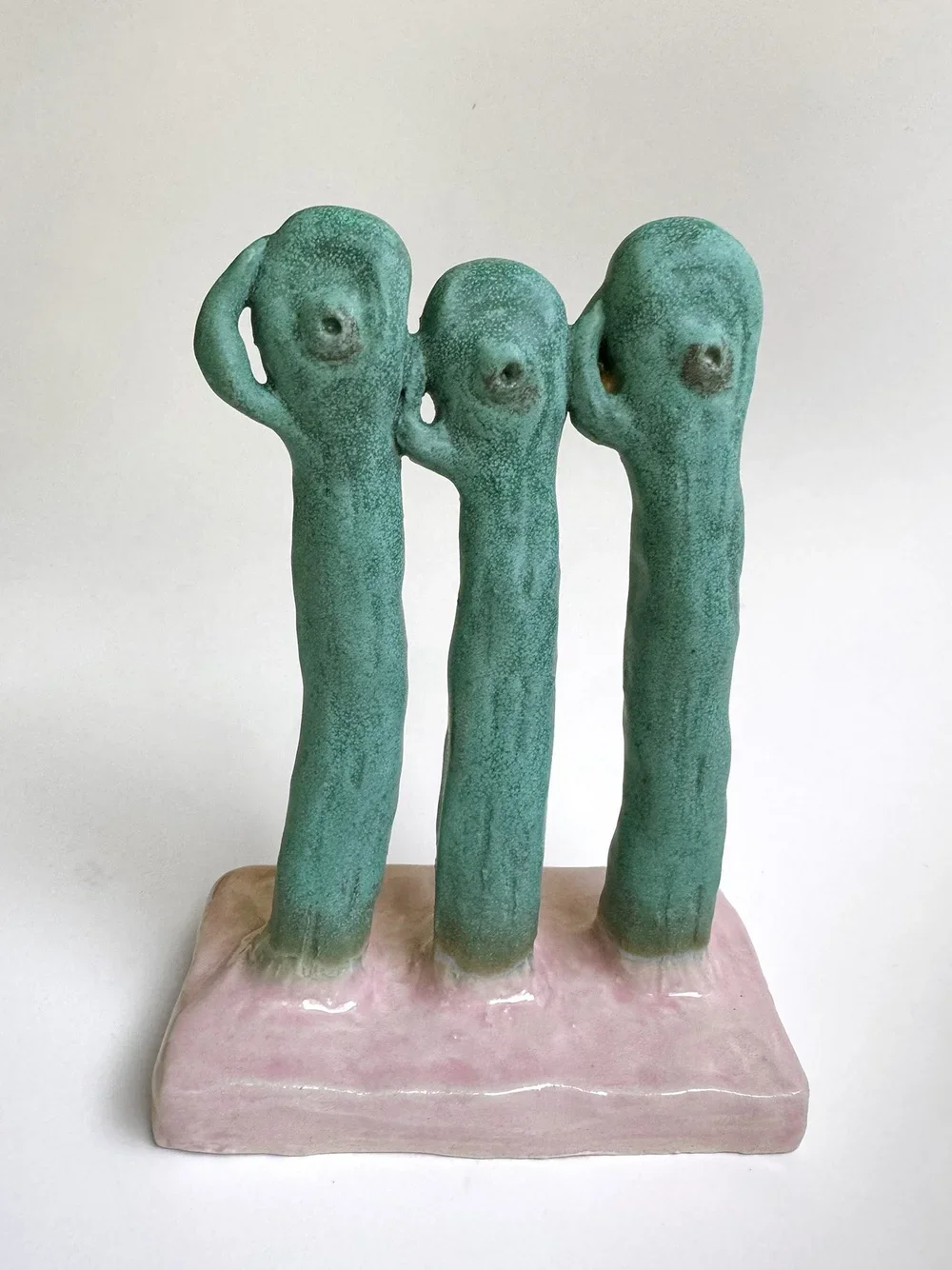 Amy Talluto|Forest Chorus Line|2026|Glazed Stoneware|7x3x5 Inches
