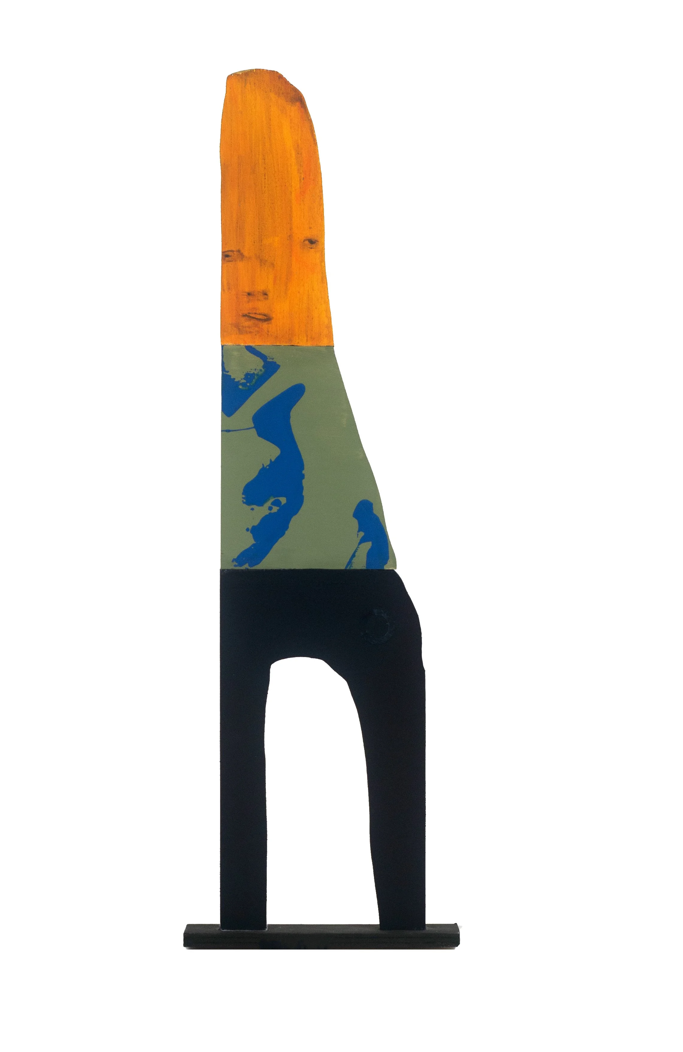 Jon Huck|Burred|2024|Mixed Media on Wood|29x9 Inches