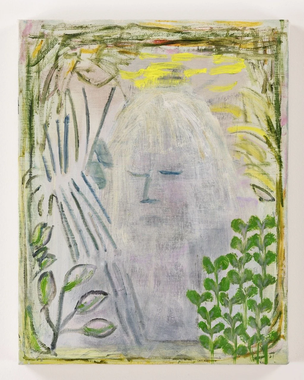 Julia Schwartz|Behind a Web, Just a Glimpse, Then Sunlight Breaks the Fog|2024|Oil on Canvas|11x14 Inches
