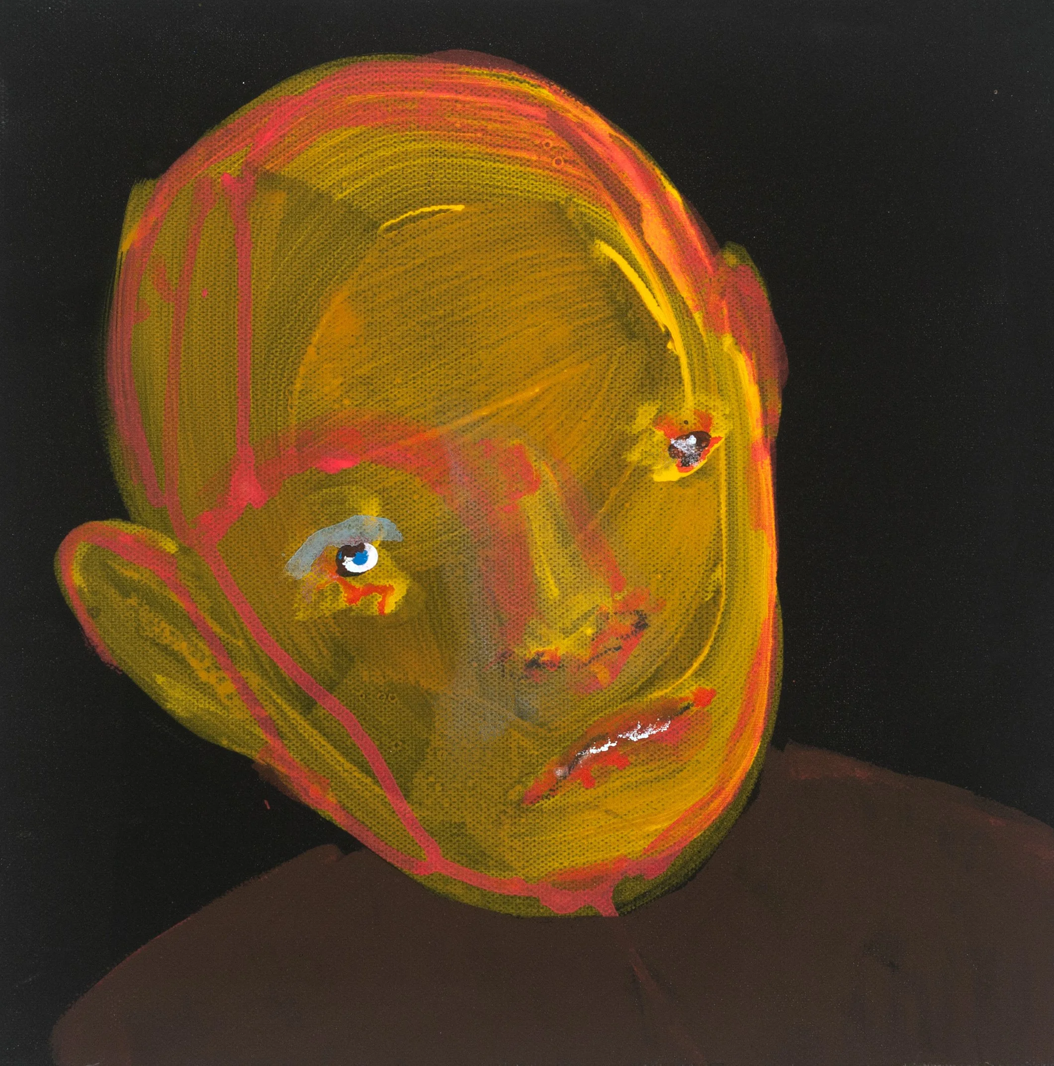 Jon Huck|Tilt|2024|Mixed Media on Canvas|12x12 Inches