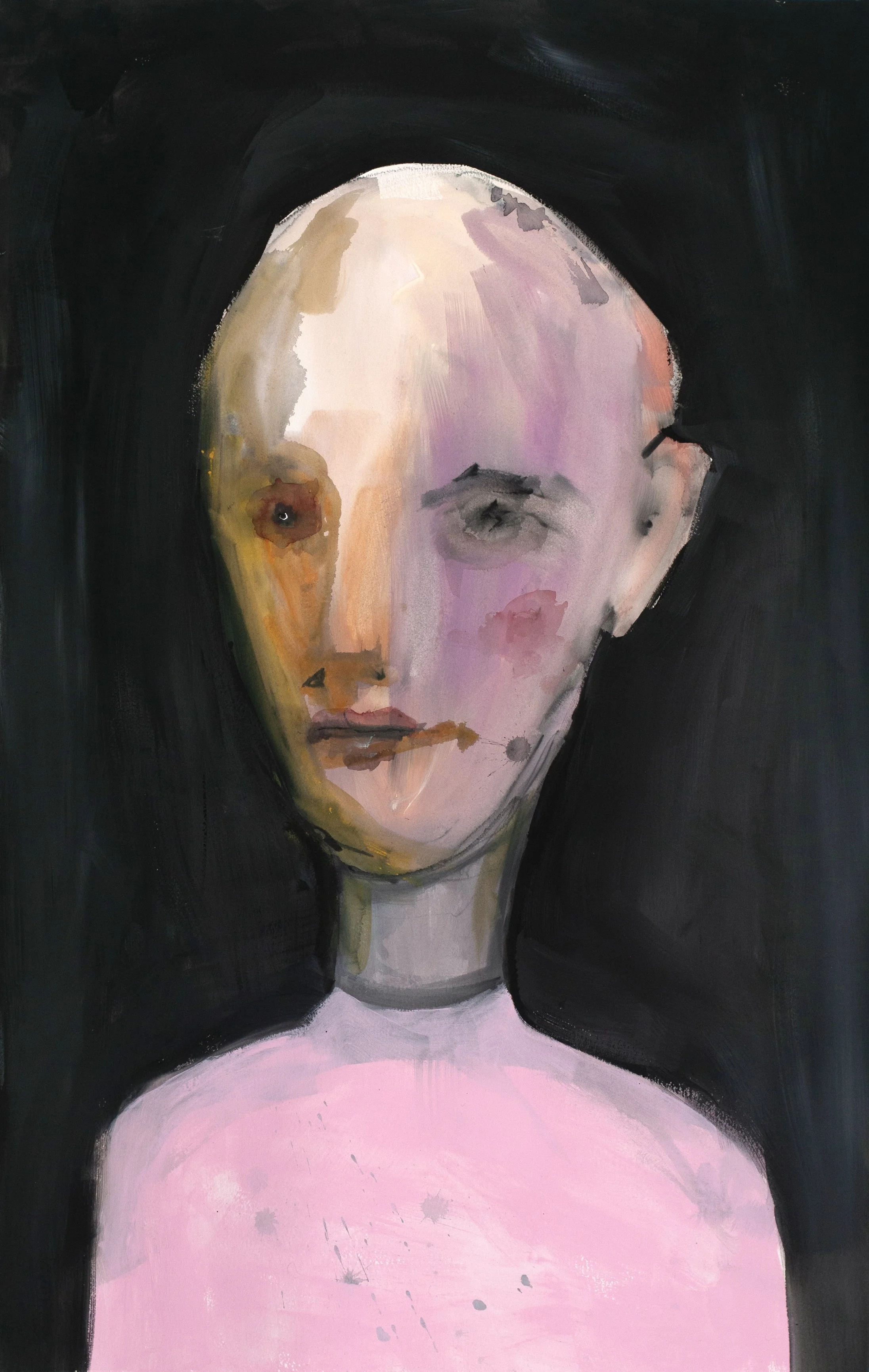 Jon Huck|Rippen|2026|Mixed Media on Paper|40x25 Inches