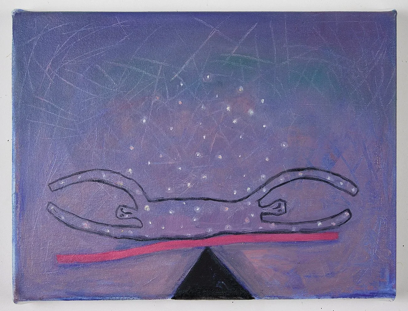 Amy Talluto|Star Child Out of Balance|2026|Oil on Canvas|12x16 Inches