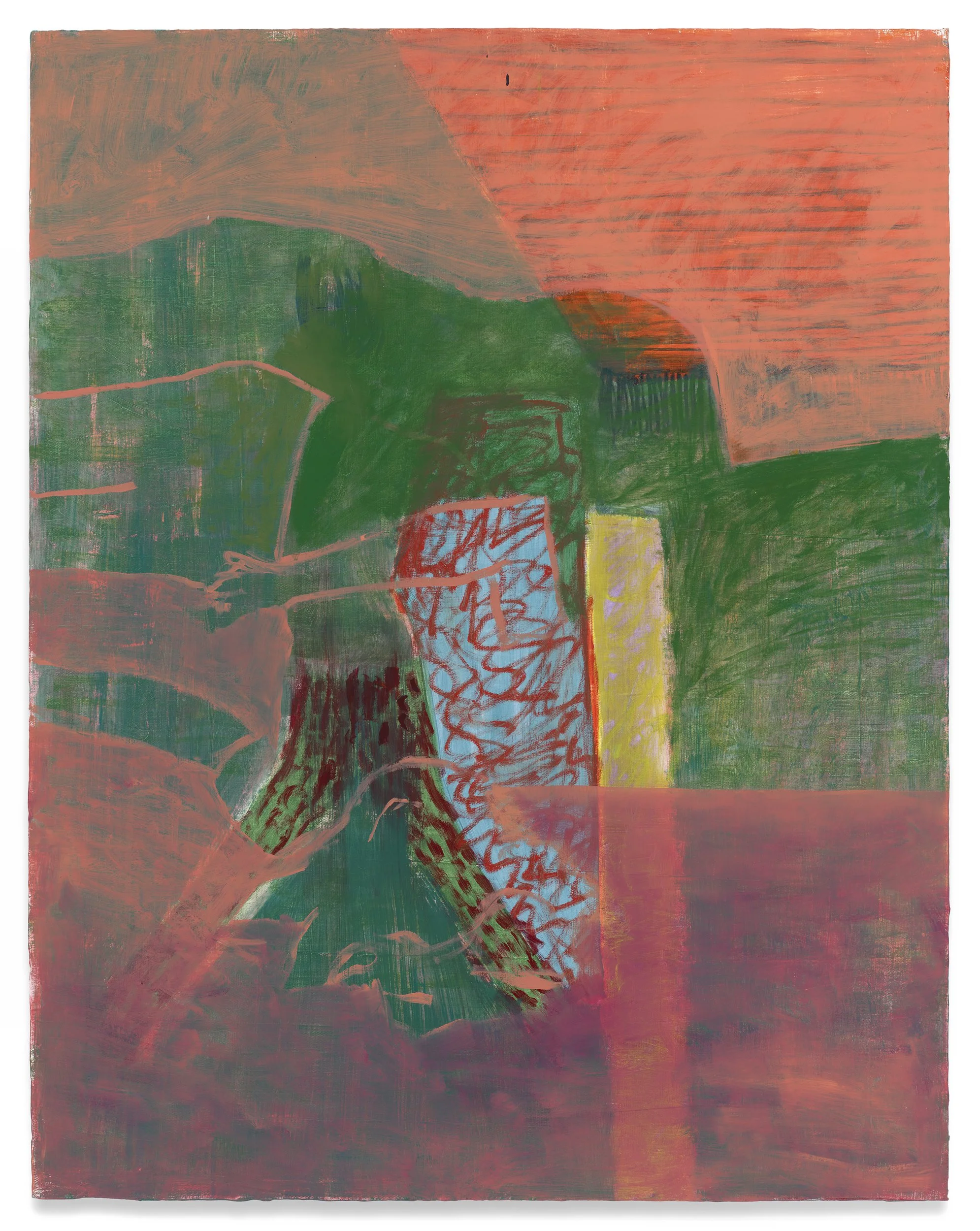 Alison Judd|Couch Antics II|2022|Oil on Canvas|22x28 Inches