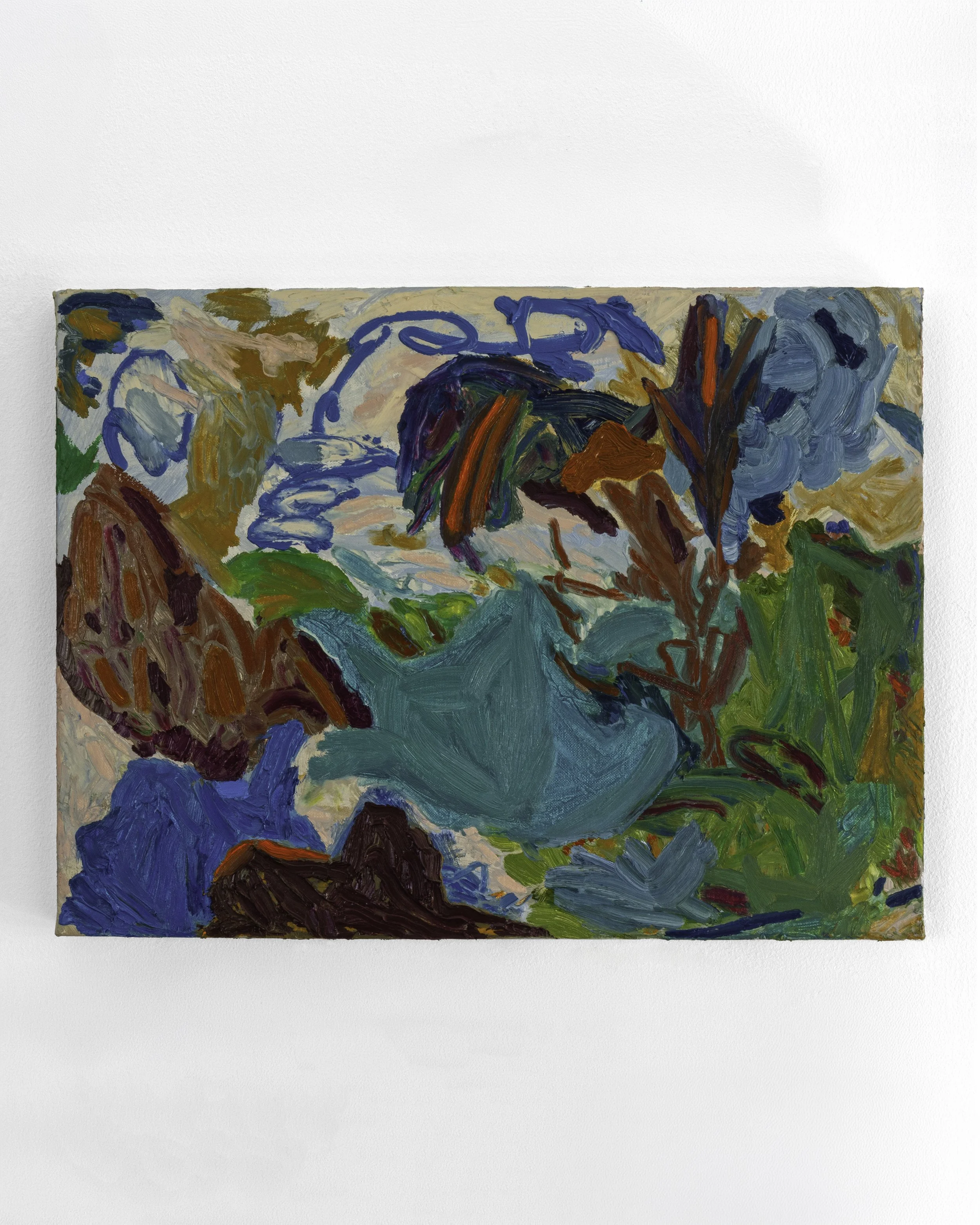 Mary Lynn Burke|Land and Me|2026|Oil and Oil Stick on Linen|16x12 Inches